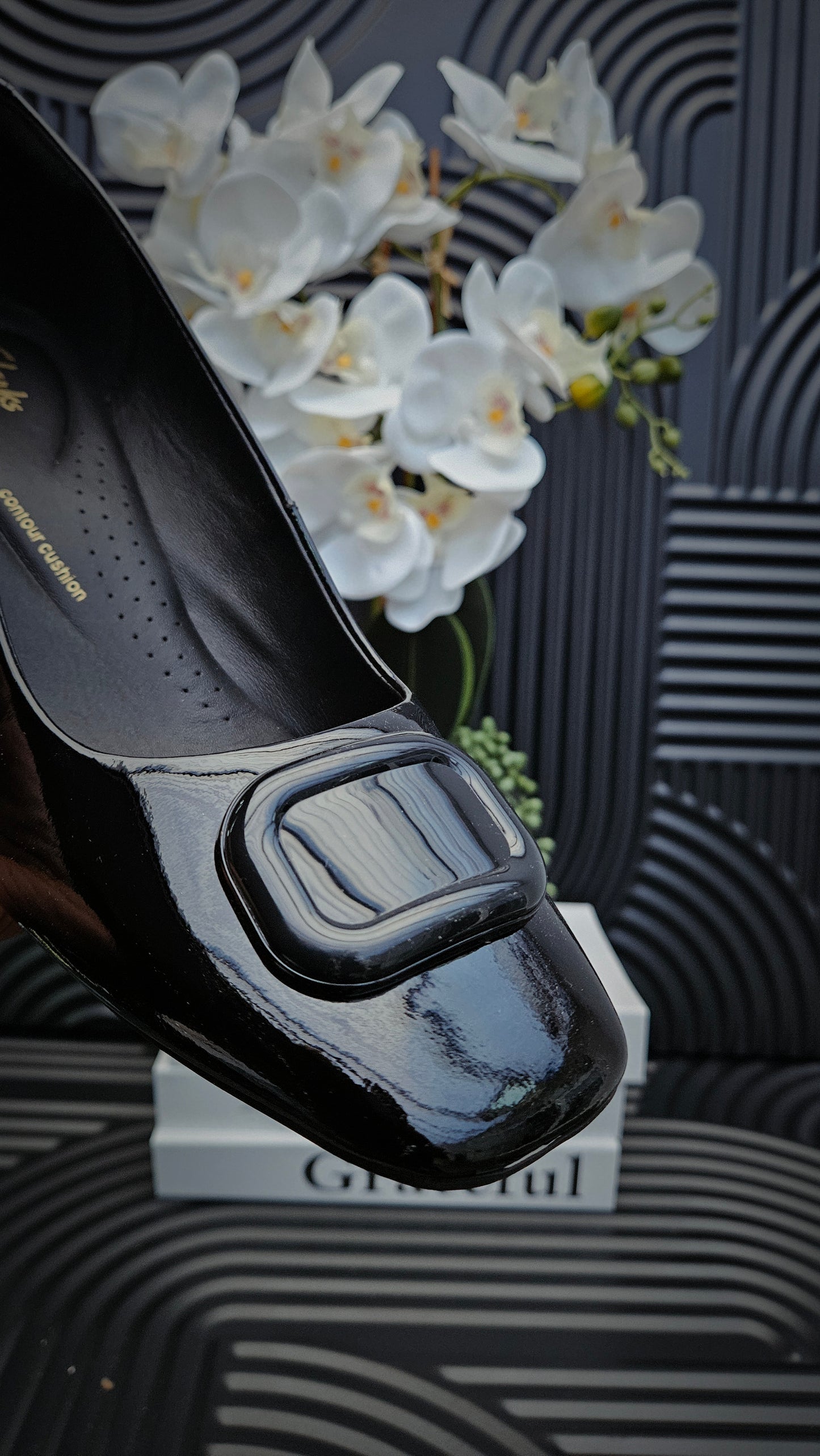 Black Block heel Shoes for Ladies