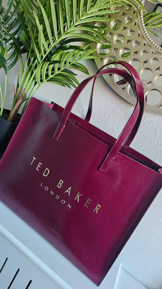 Ted Baker XL Bag in Burgundy
