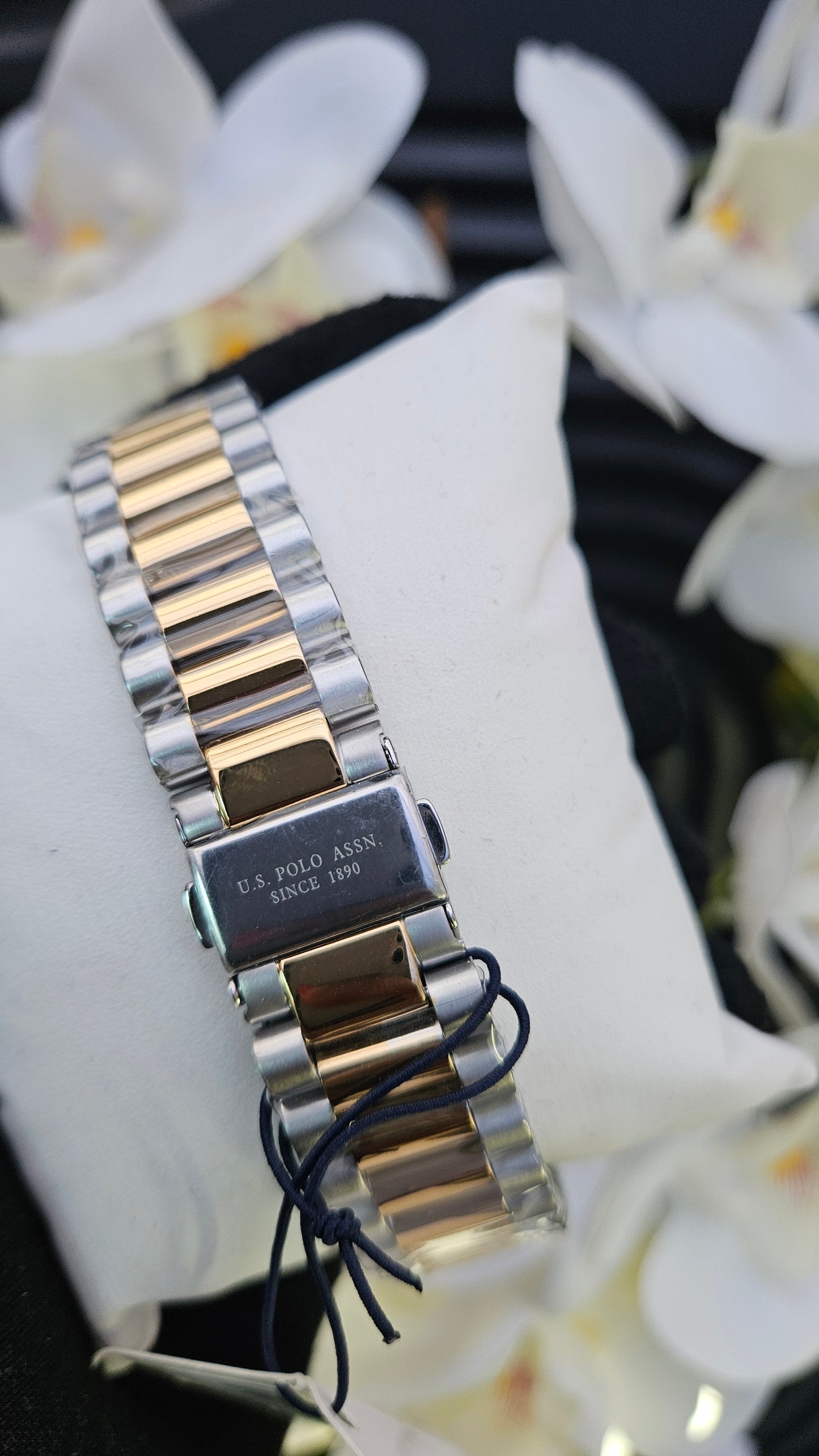 US Polo dual bracelet watch with green dial