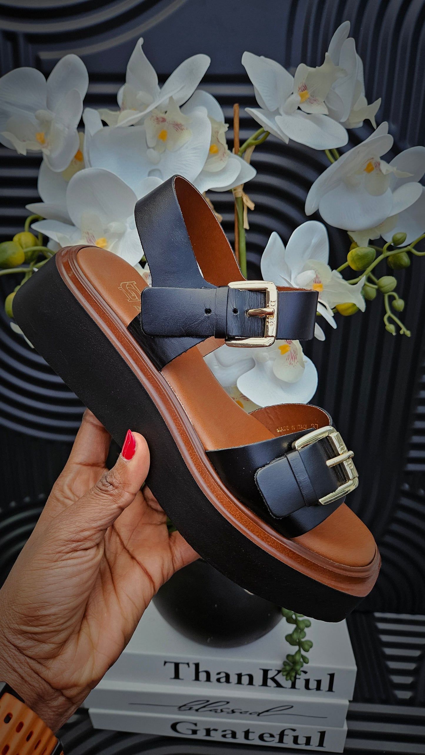 DUNE Casual Sandals in Black