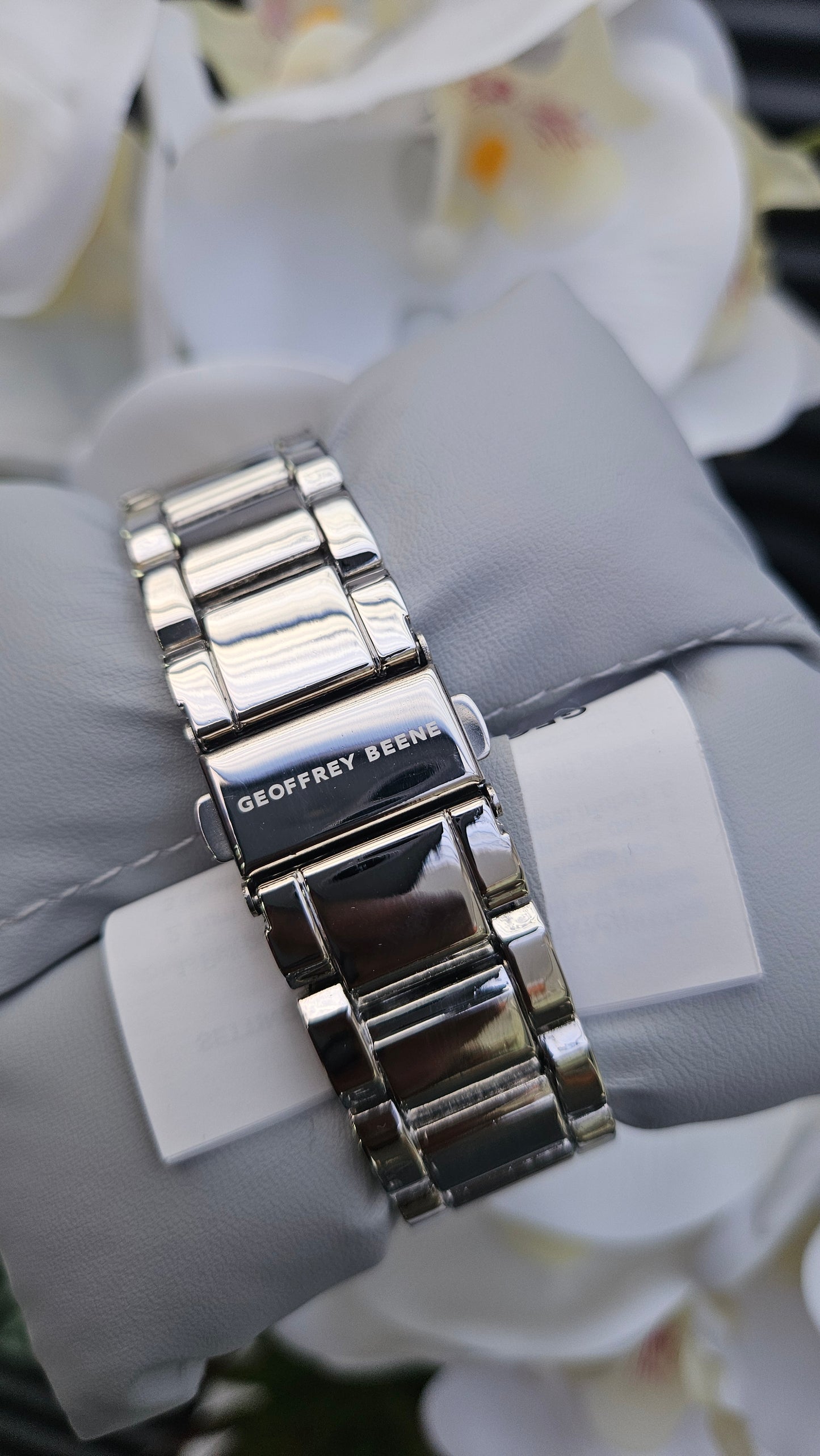 Green Dial Diamond Silver Strap Watch