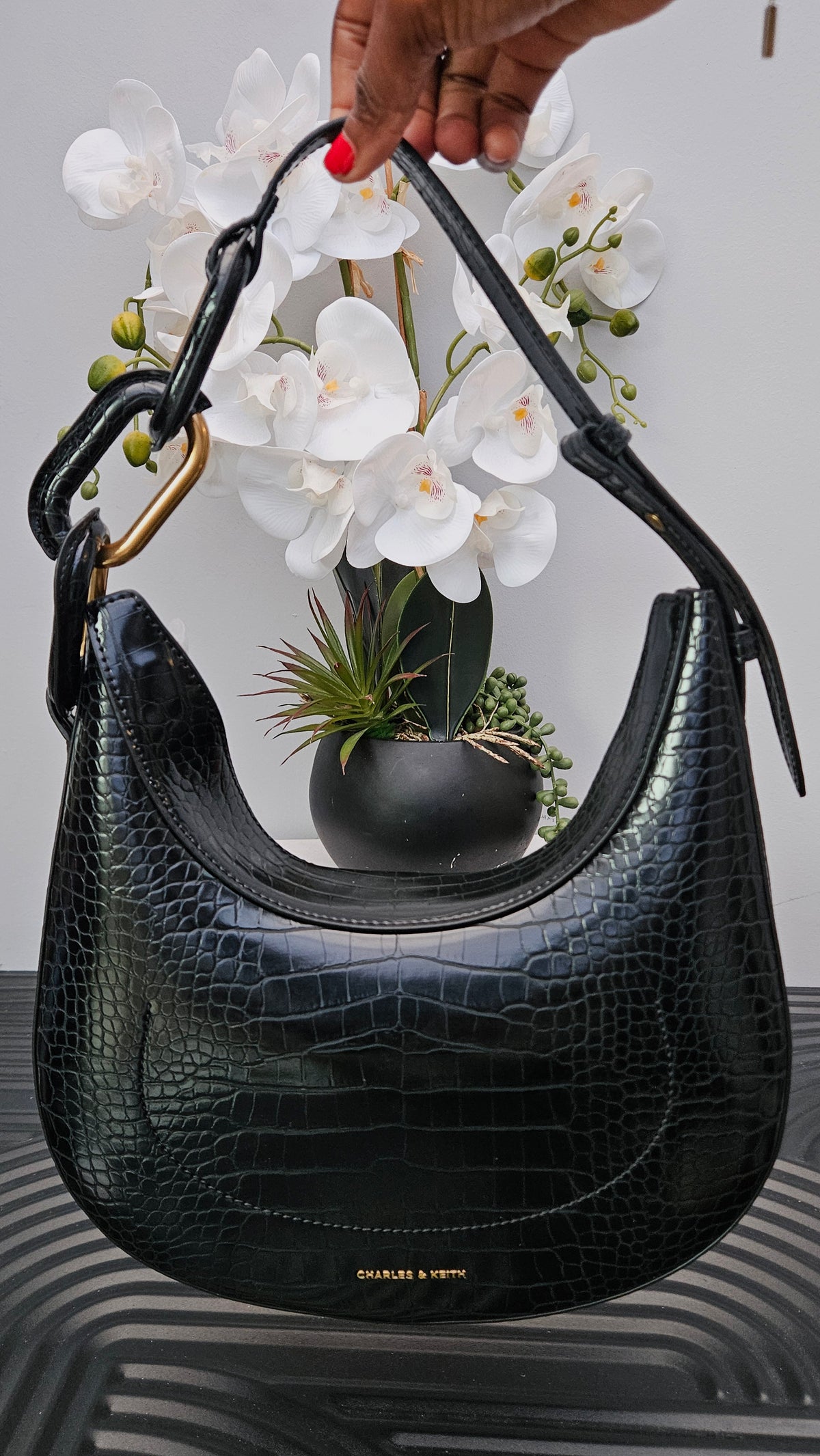Charles & Keith Chain Link Shoulder Bag