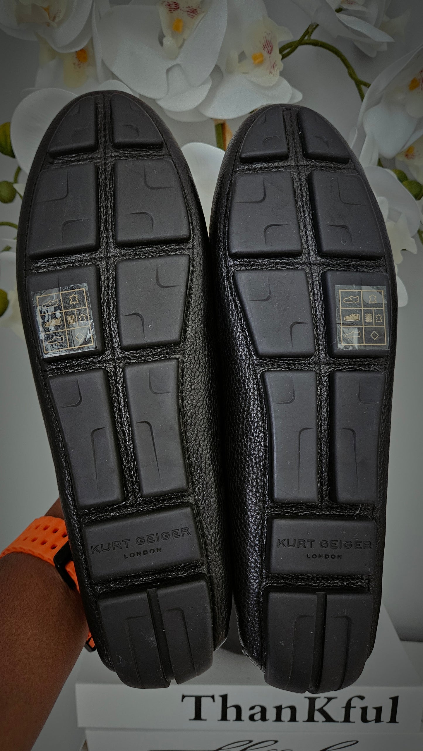 Kurt Geiger KG Black Leather Loafers