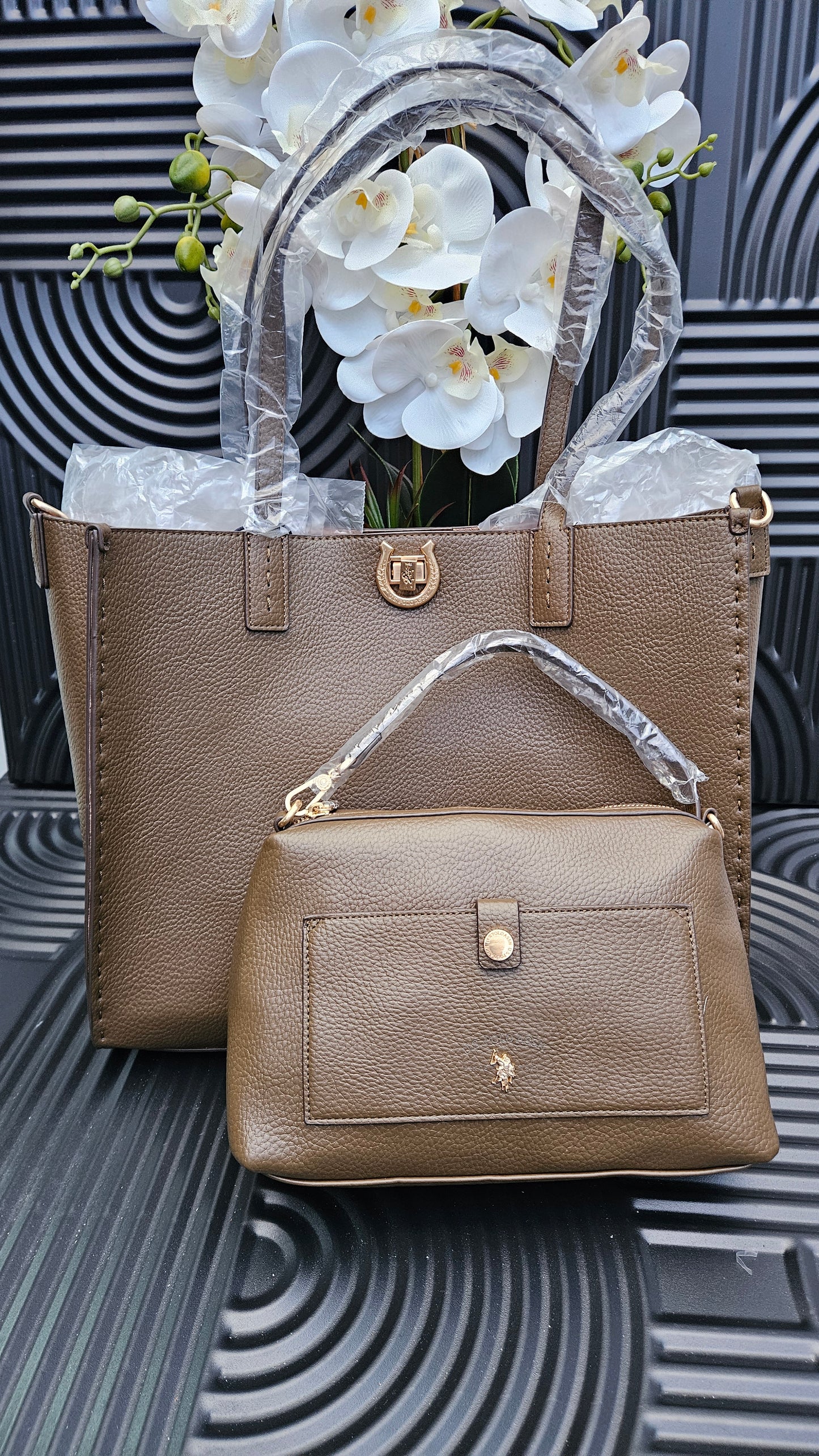 USPA Camel Brown Bag