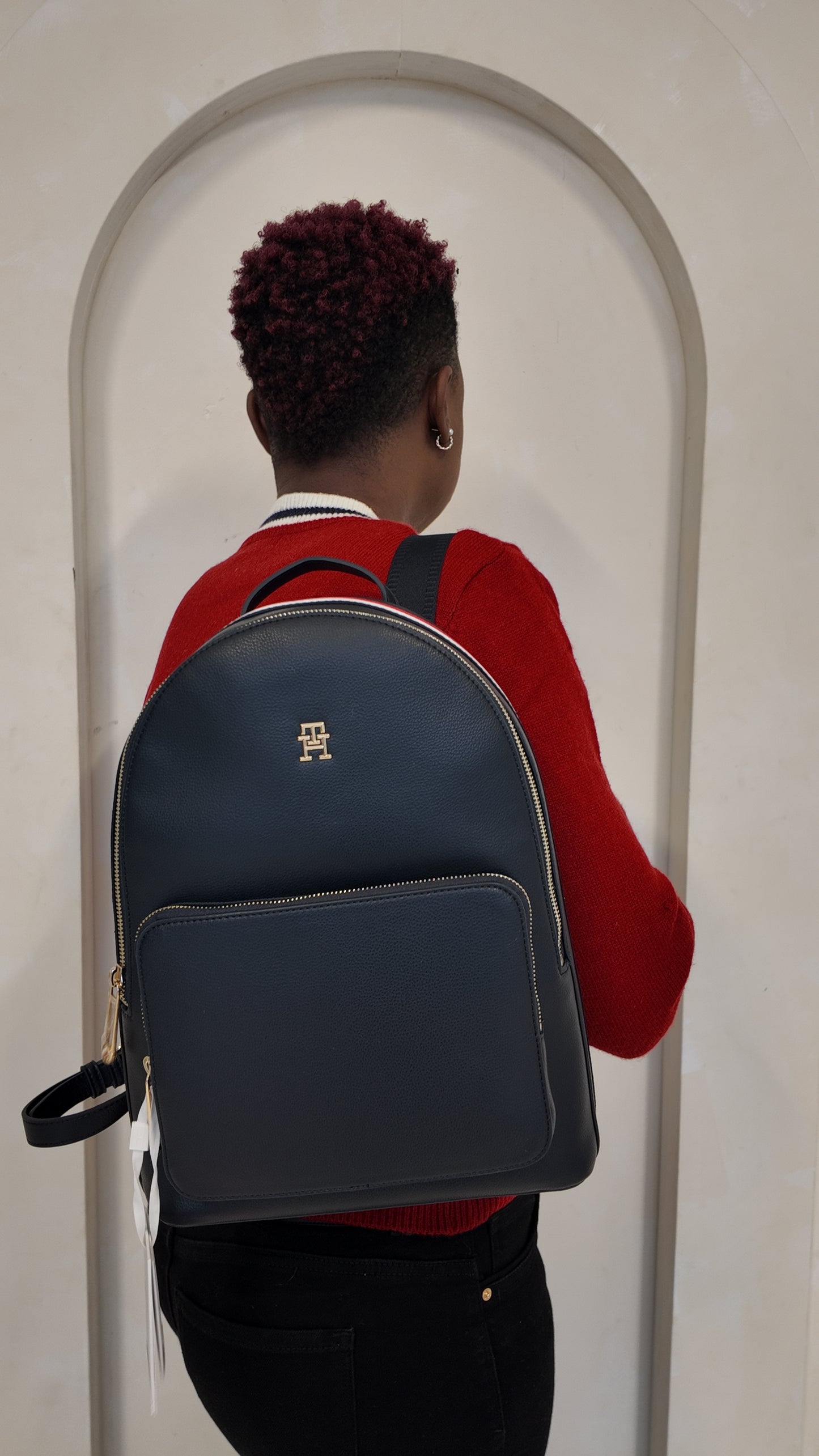 T.H Navy Backpack