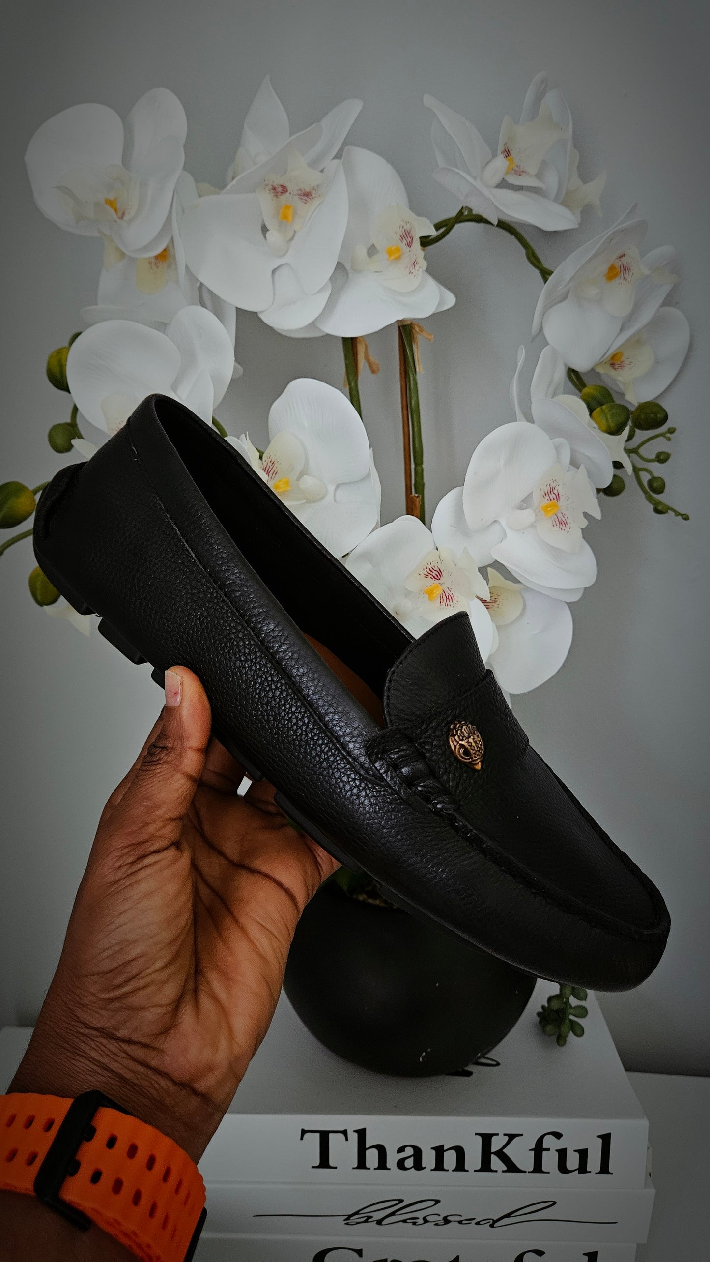 Kurt Geiger KG Black Leather Loafers