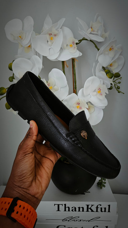 Kurt Geiger KG Black Leather Loafers