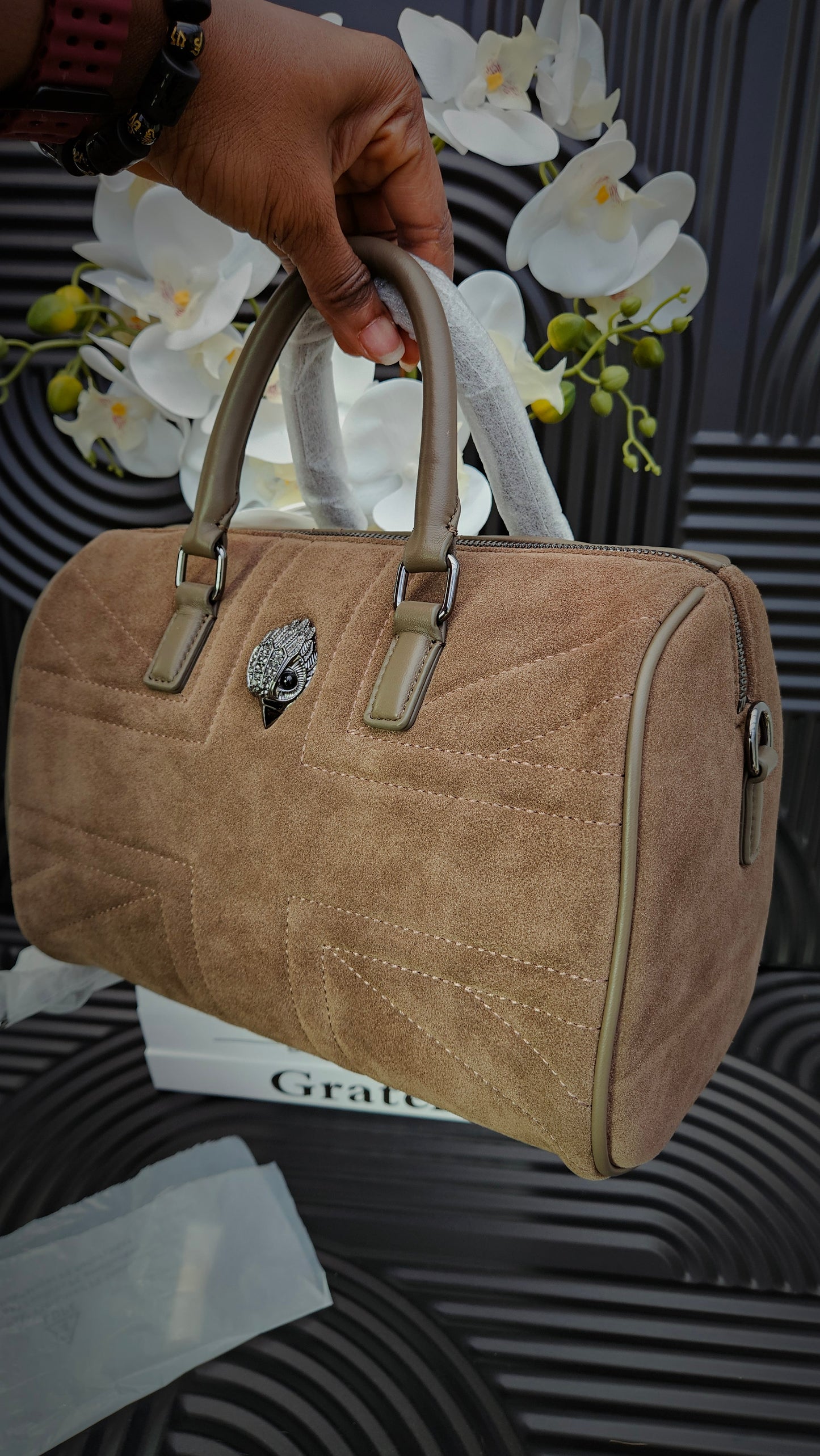 Kurt Geiger KG Dark Grey Boston bag