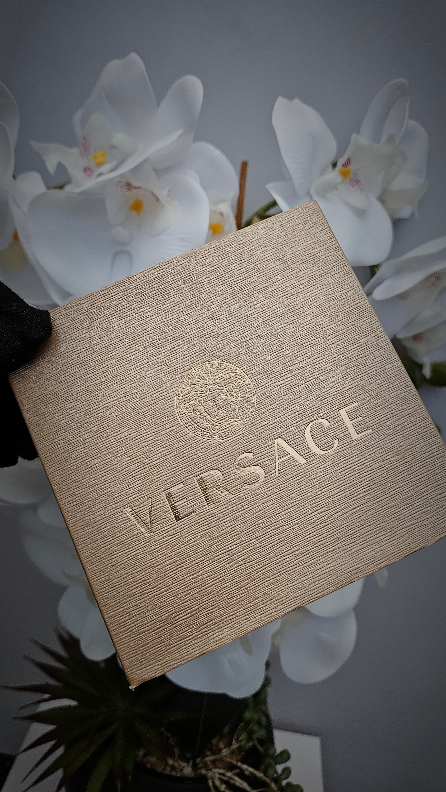 Versace Chronograph Gold and Black Watch