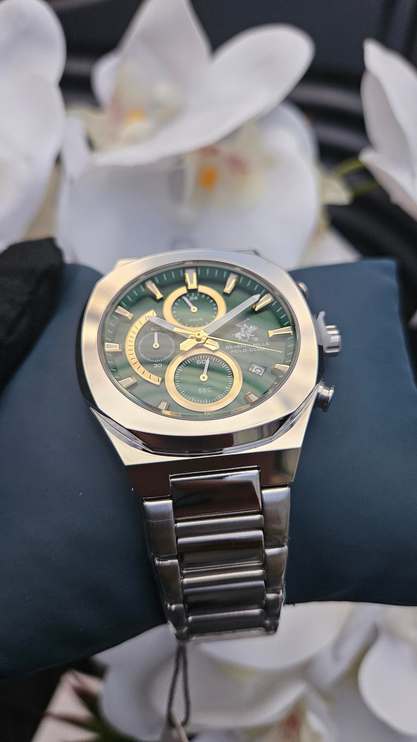 Beverly Hills Polo Club Men's Watch with Green Dial