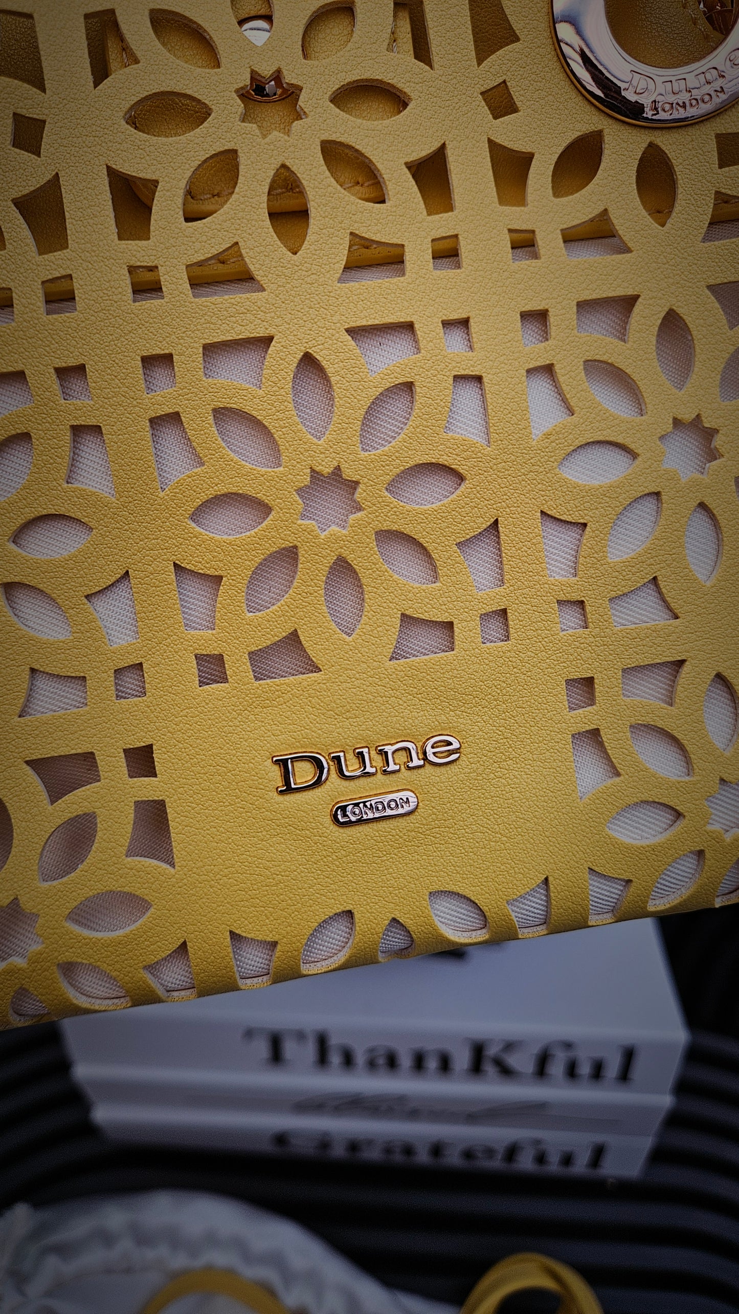 Dune Yellow Cut Out Crossbody Bag - Authentic Retail Product