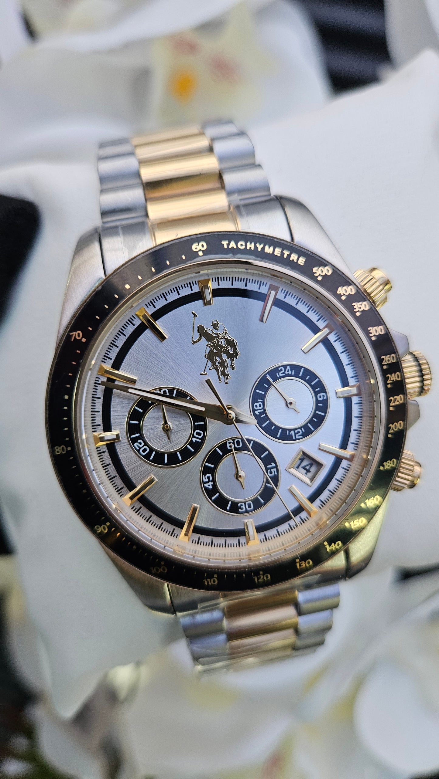 US Polo dual bracelet watch