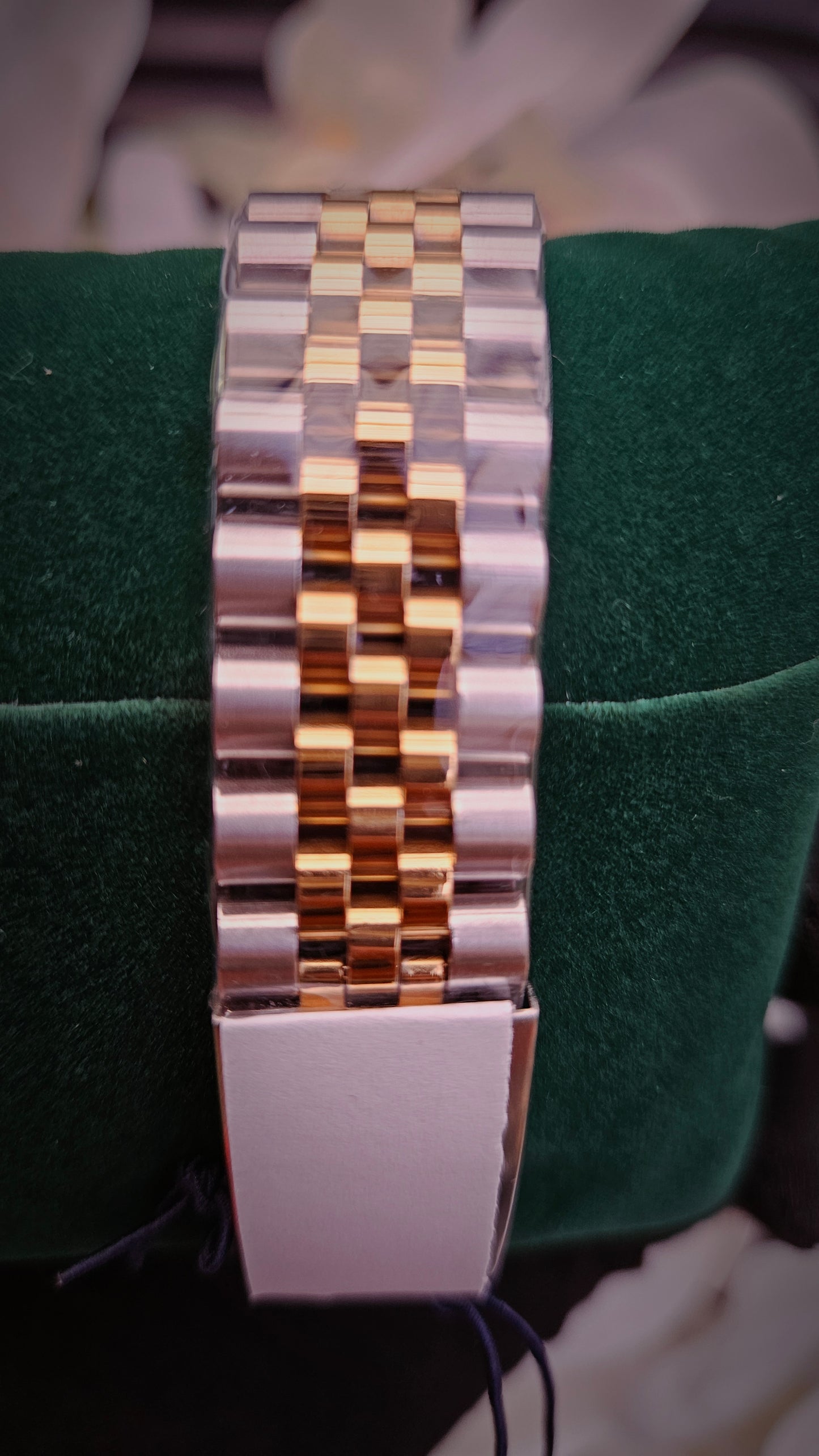 US Polo Assn Gold Tone & Green Stainless Steel Watch