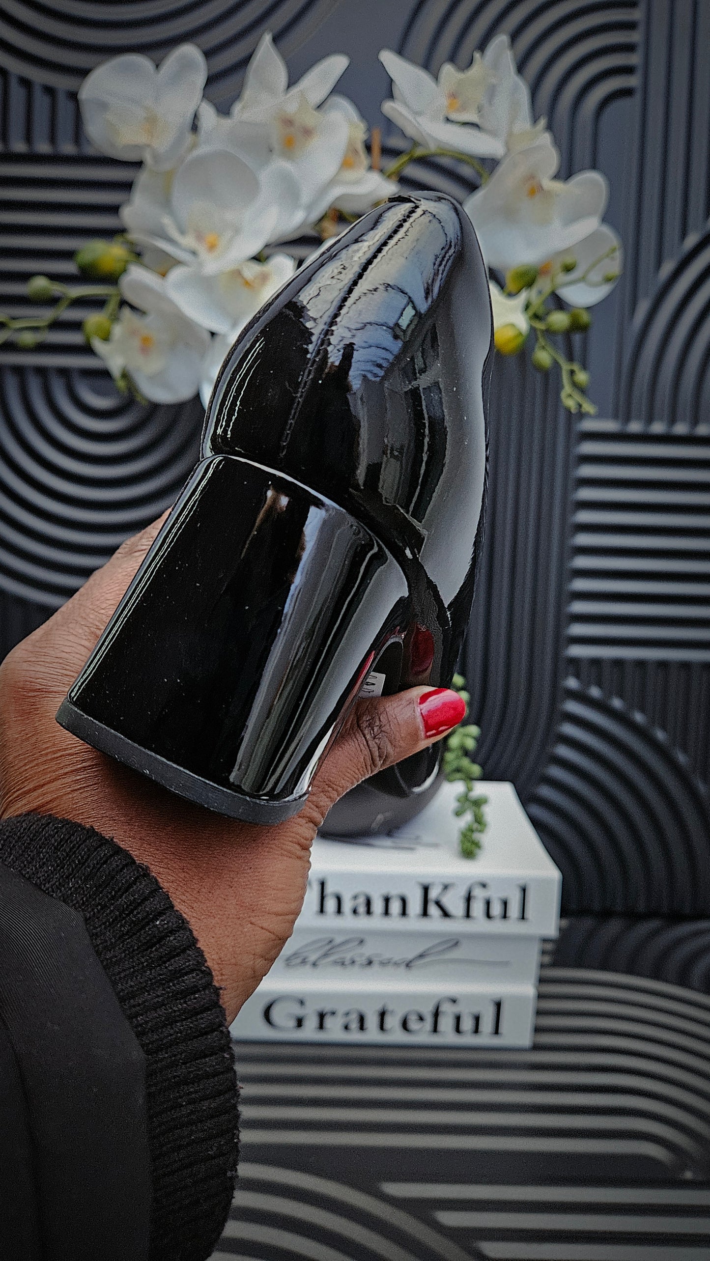 Black Block heel Shoes for Ladies