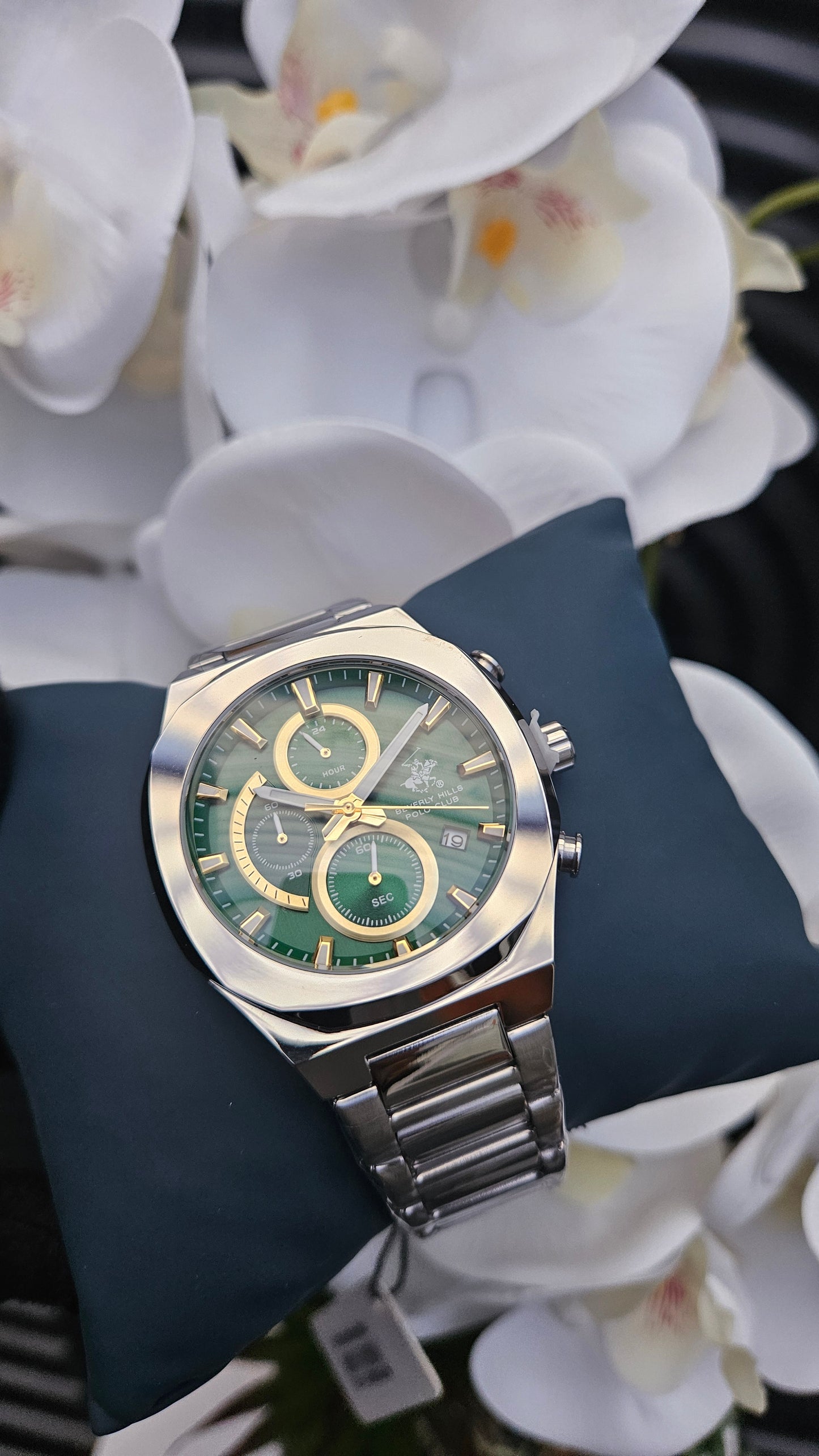 Beverly Hills Polo Club Men's Watch with Green Dial