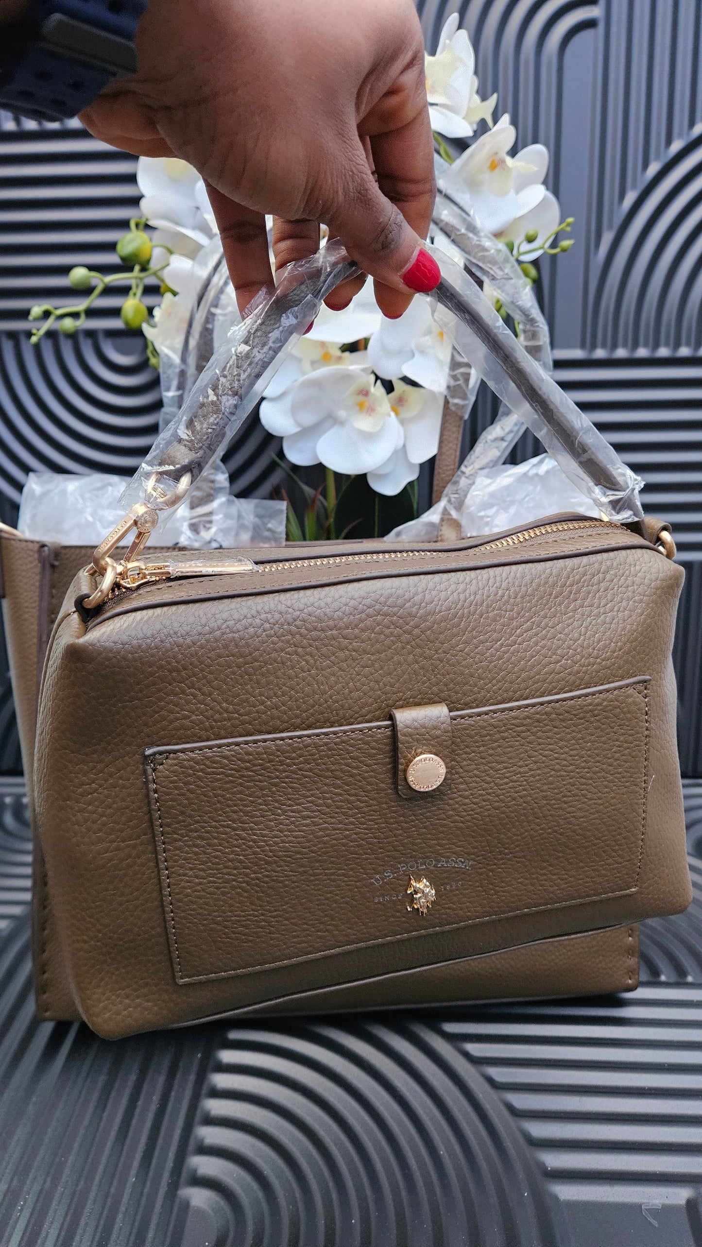 USPA Camel Brown Bag