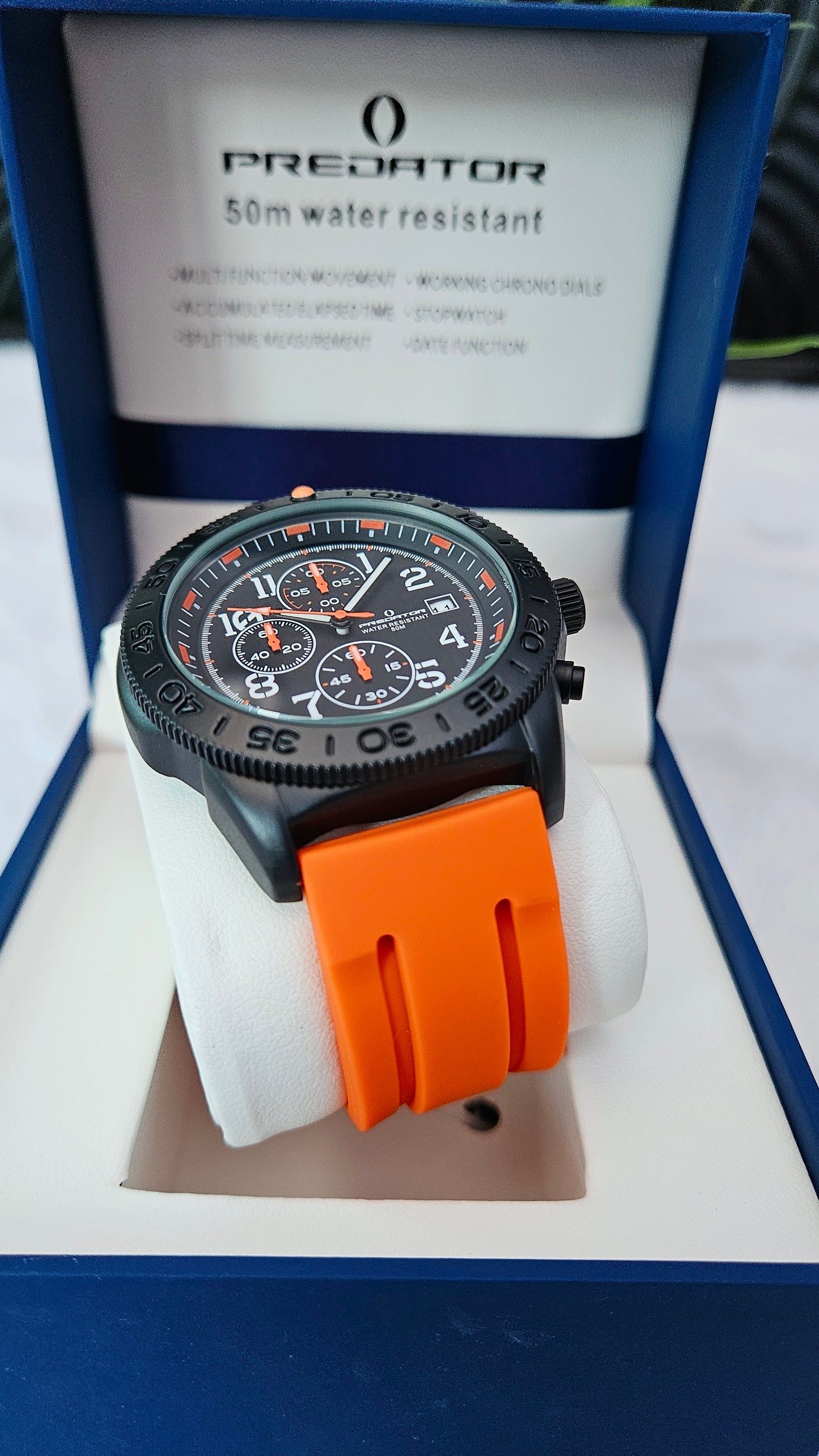 PREDATOR Orange and Black Watch - Authentic Retail Product