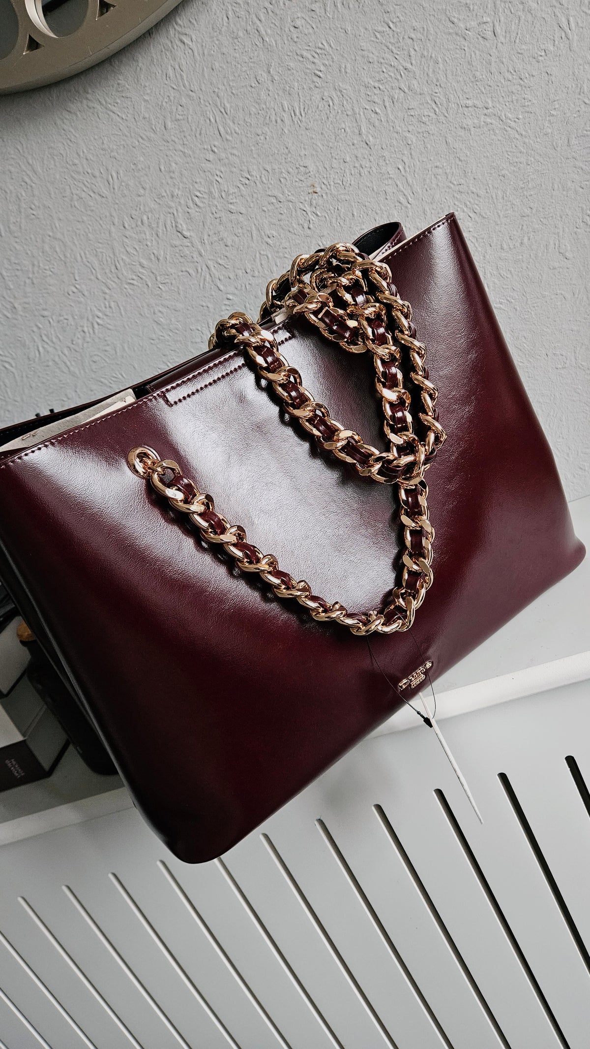 DUNE Burgundy Shoulder Bag