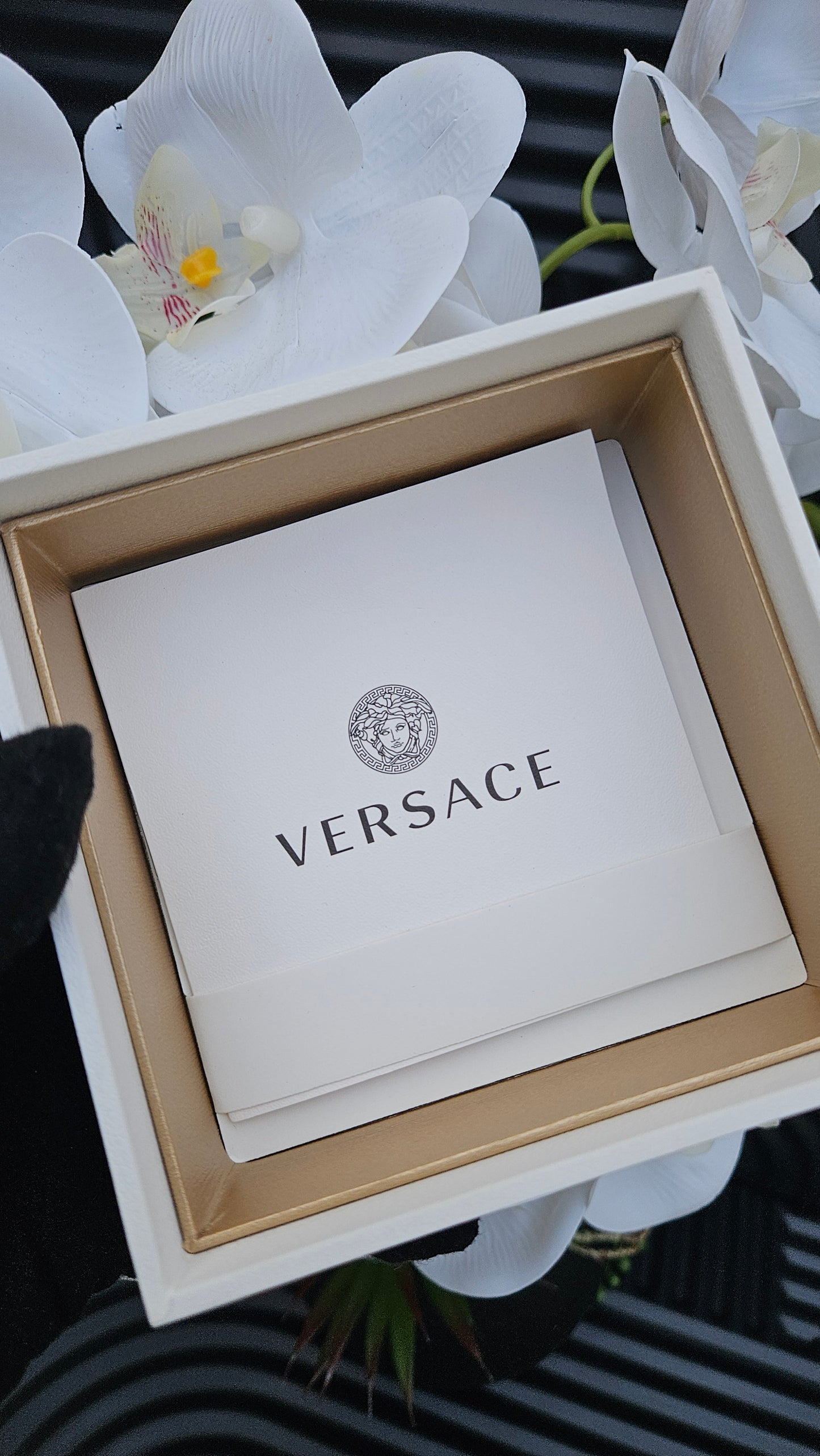 Versace White Dial Chronograph Watch - Authentic Retail Product