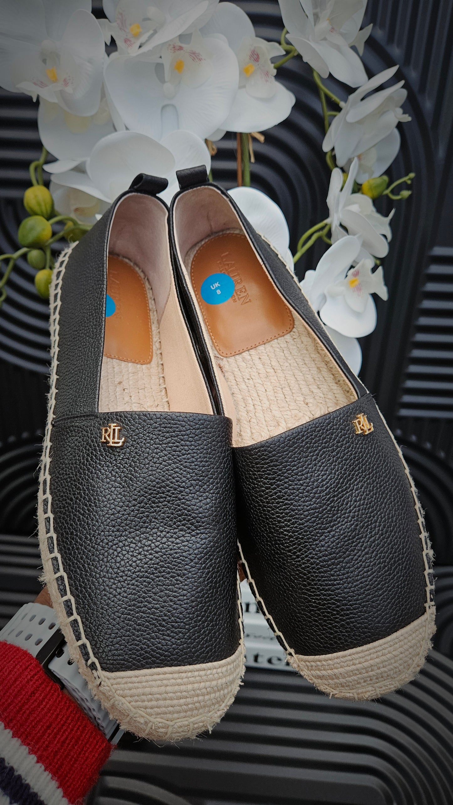 RL Espadrilles for Ladies in Black- Authentic Retail Product