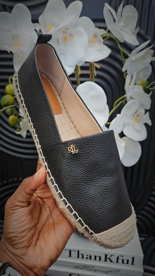 RL Espadrilles for Ladies in Black- Authentic Retail Product