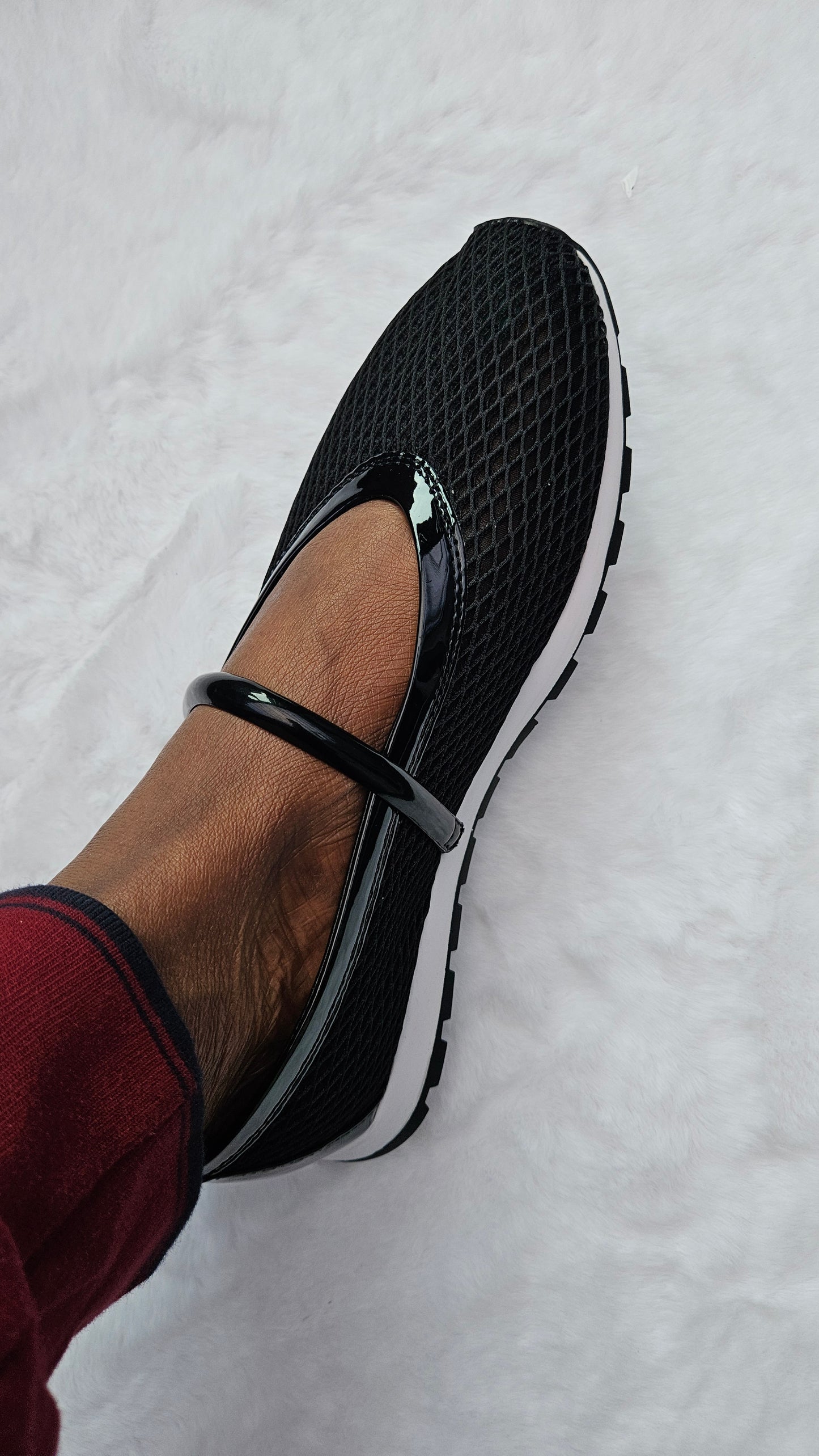 DKNY Black Mesh Slip on Trainers - Authentic Retail Product