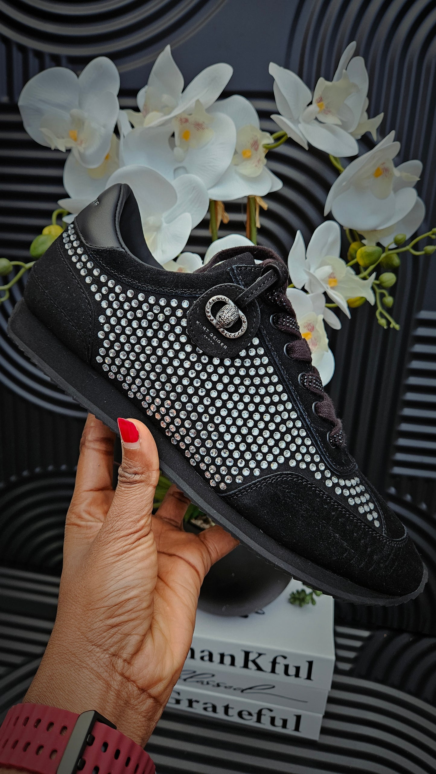 KG Crystal Black Sneakers