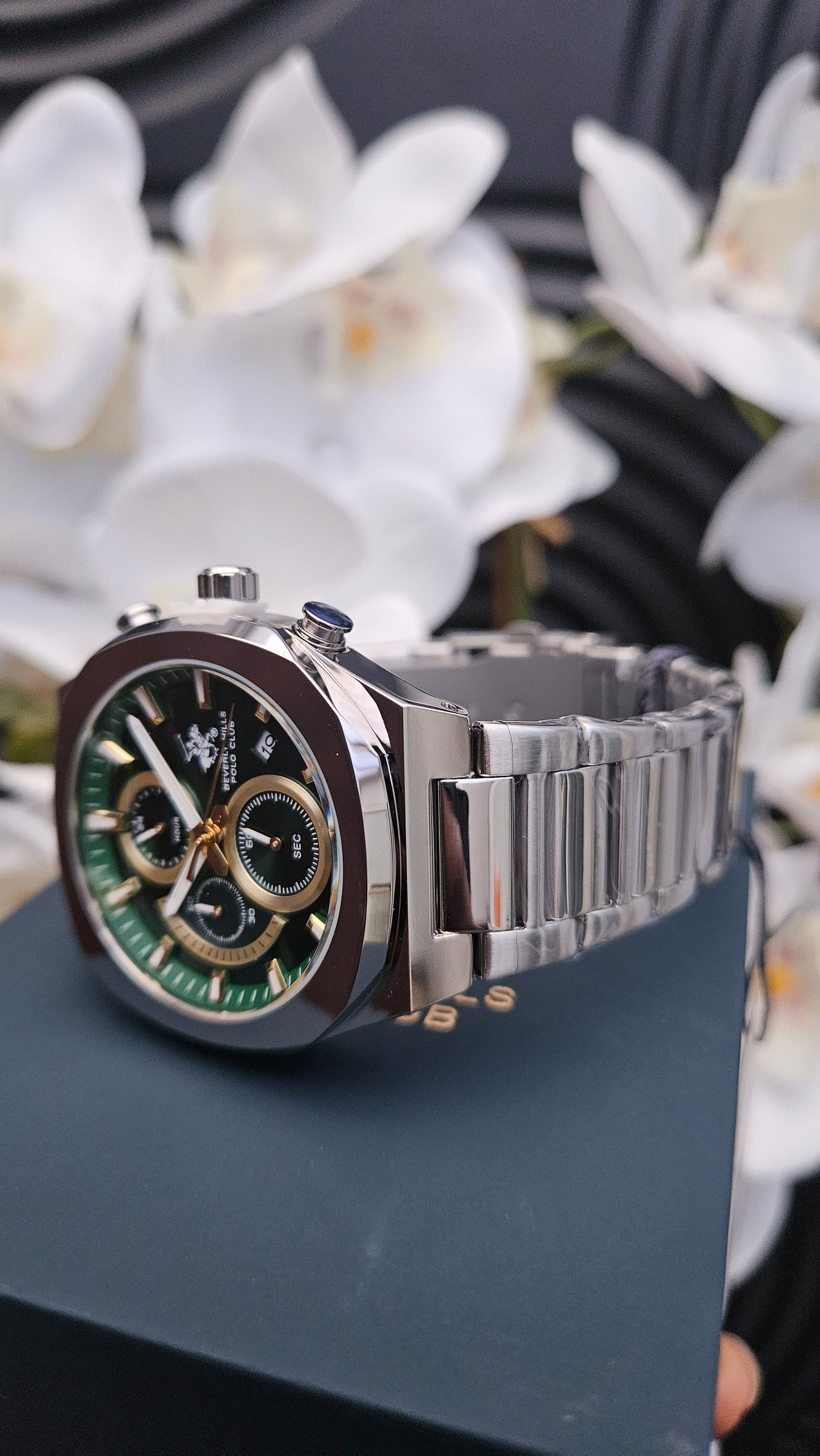 Beverly Hills Polo Club Men's Watch with Green Dial