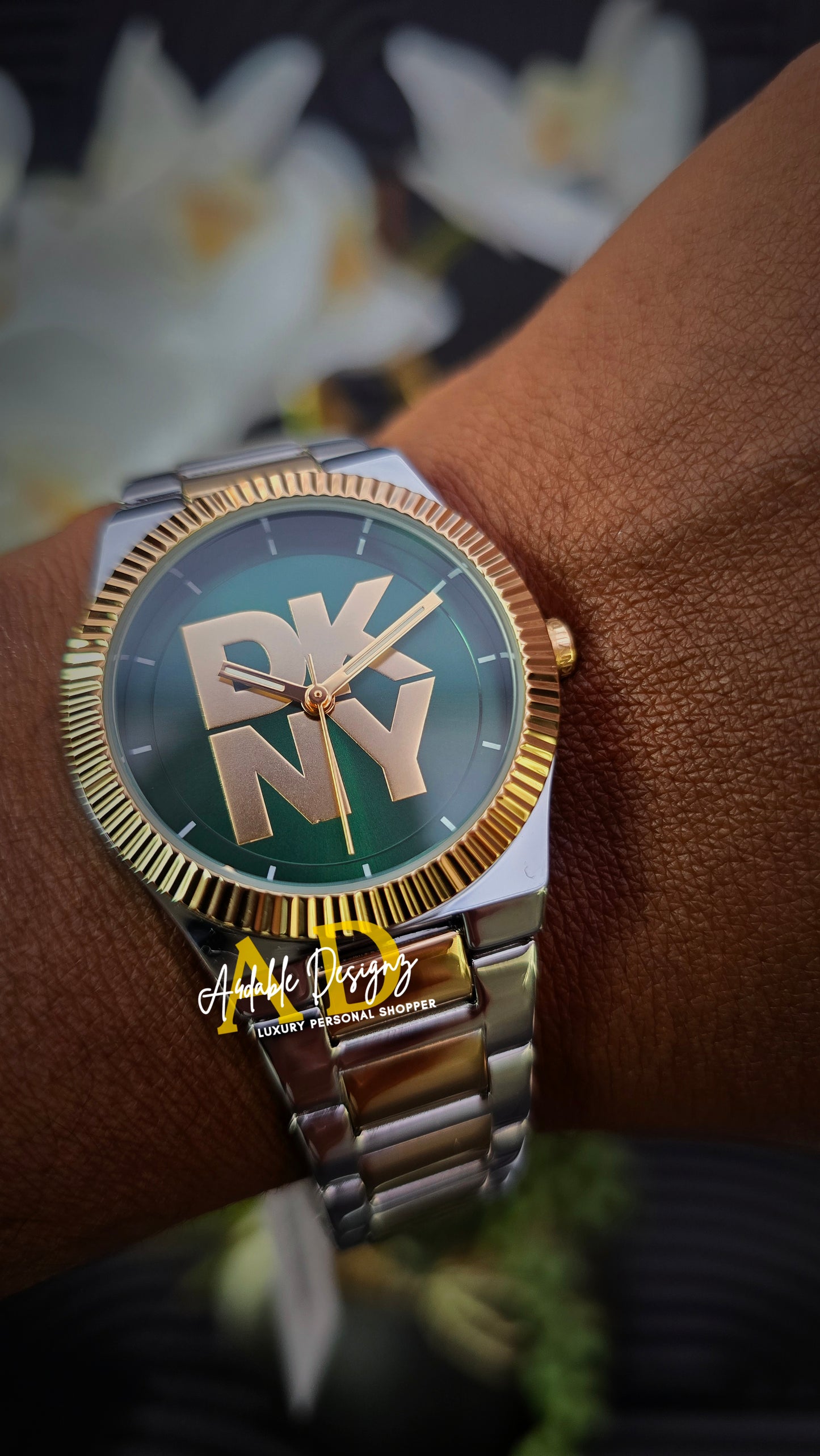 DKNY Unisex Dual Tone Watch