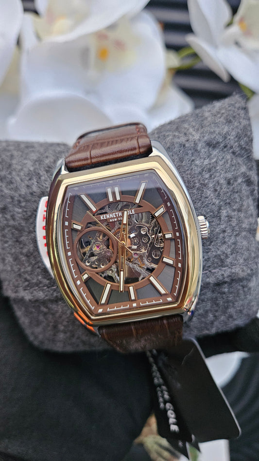 Kenneth Cole Brown Leather Automatic Watch