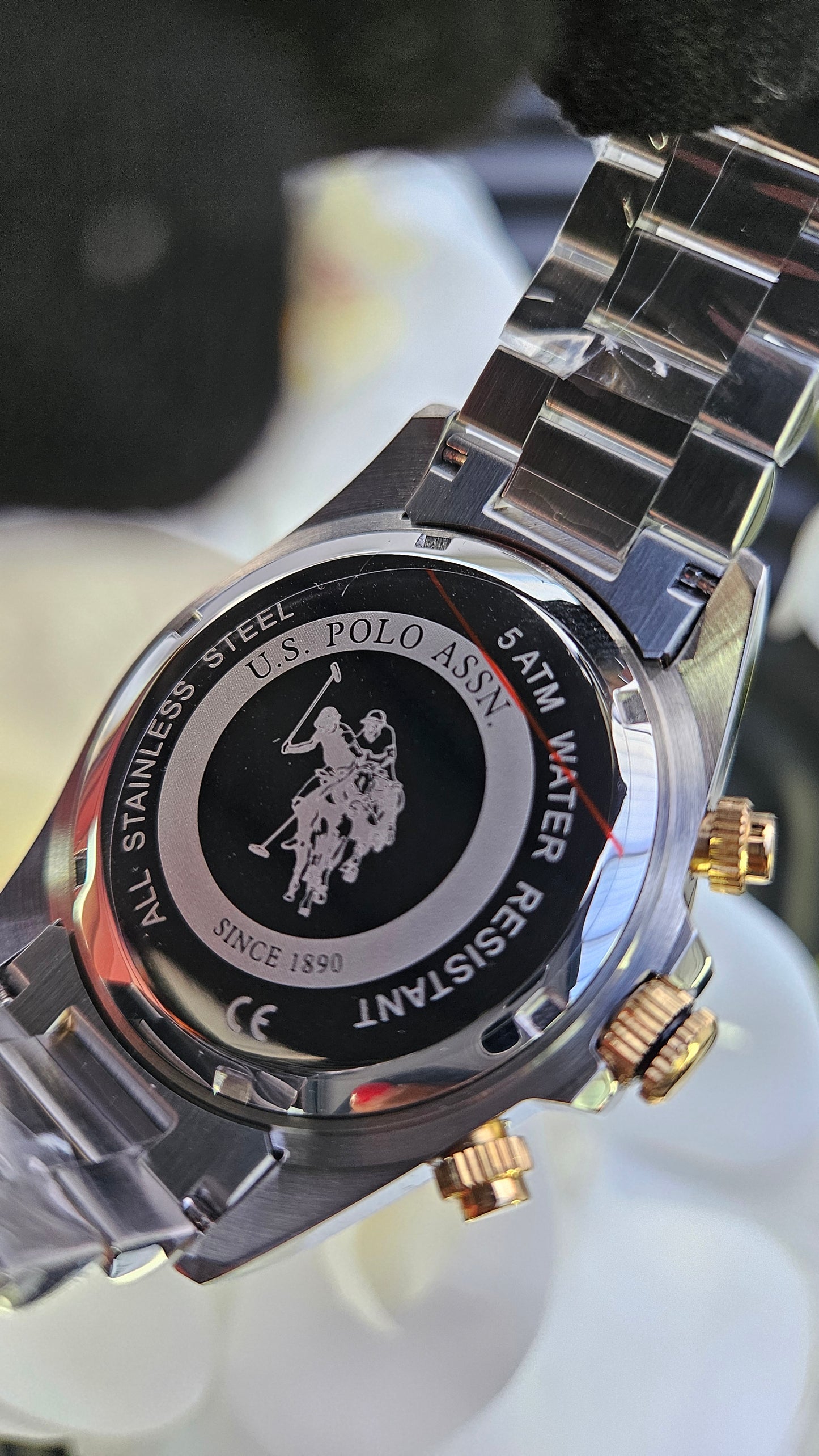 US Polo dual bracelet watch