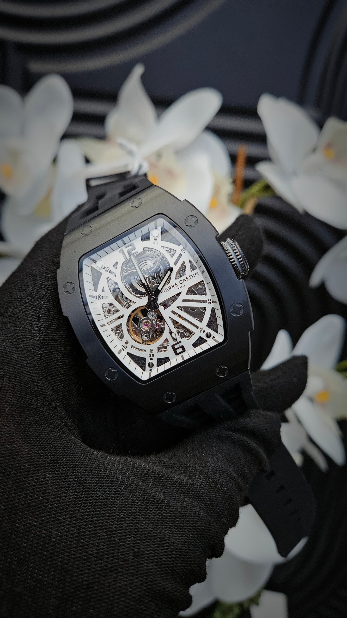 P.C Black & Green Automatic Watch for Men