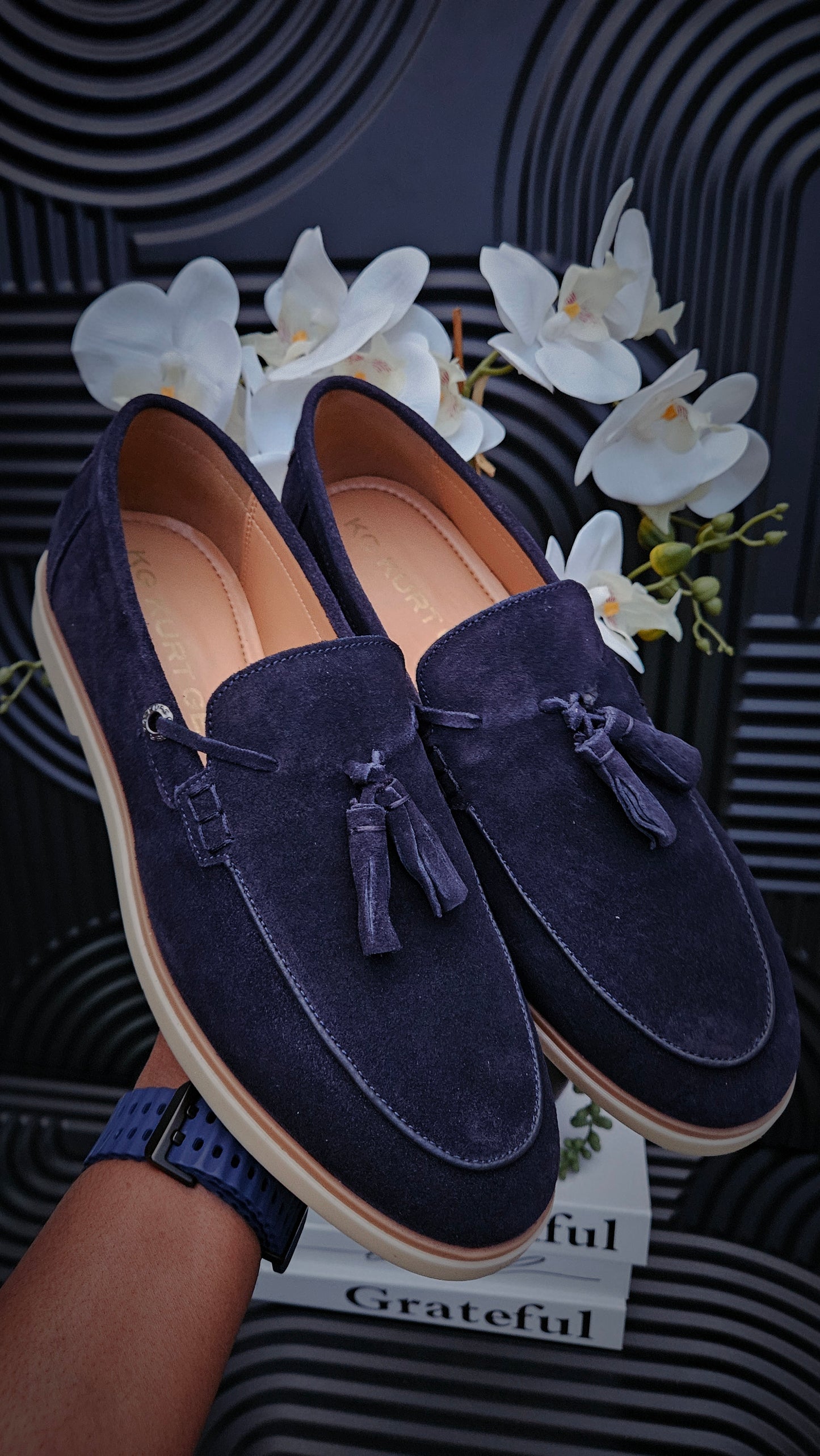 Kurt Geiger KG Navy Loafers for men