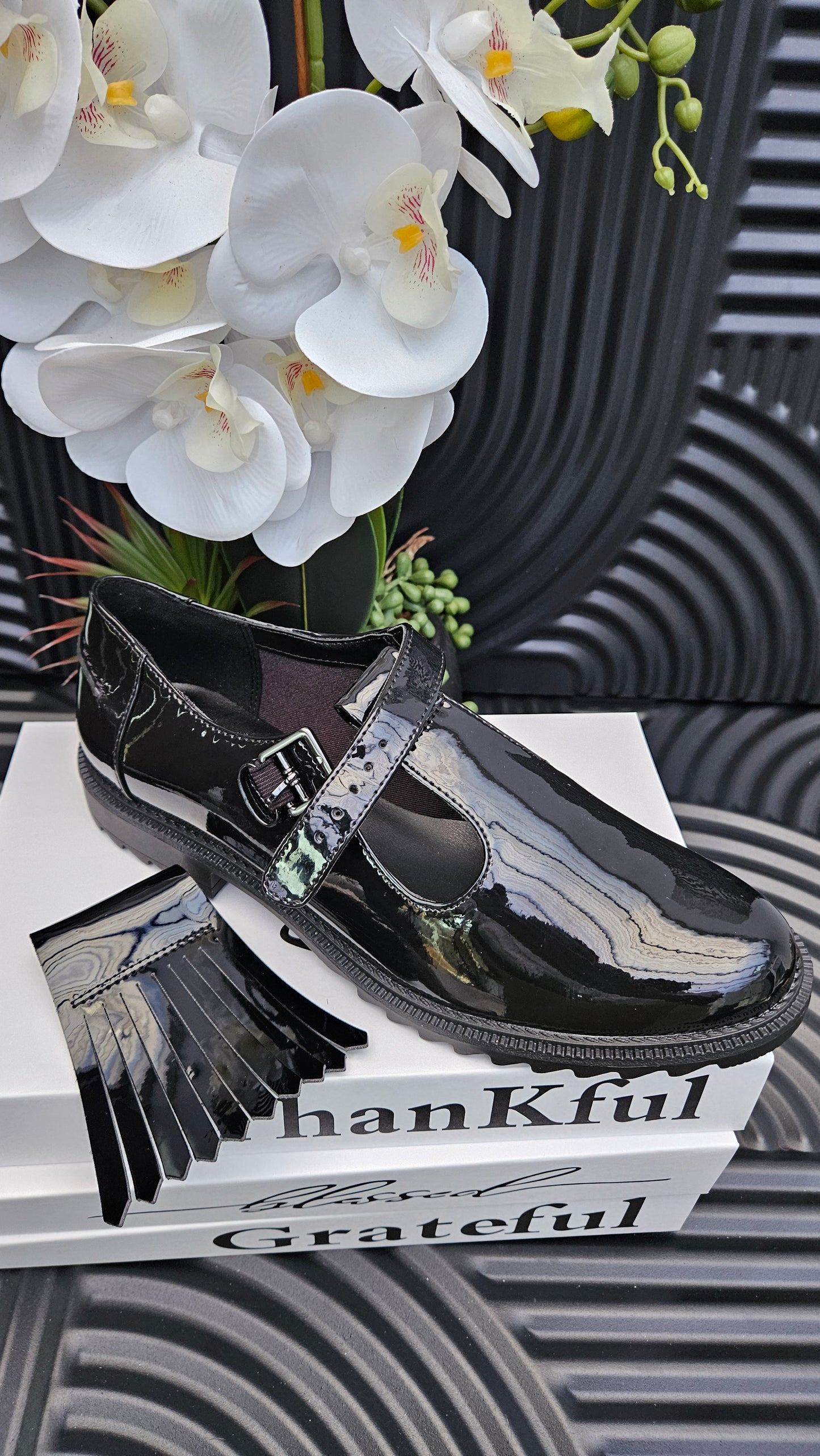 Black Patent Shoes for Ladies