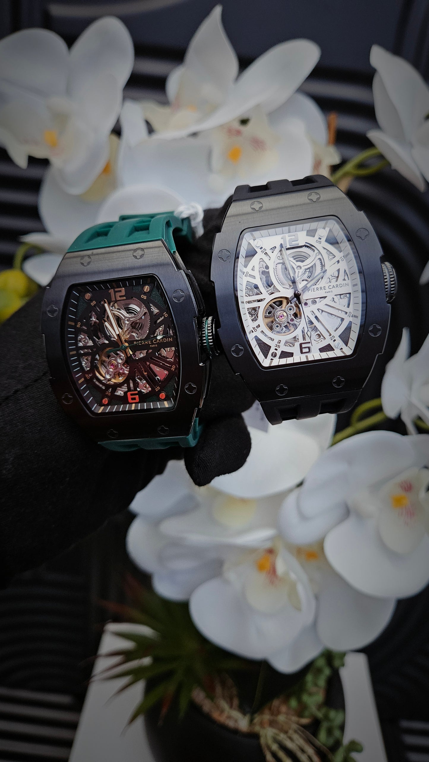 P.C Black & Green Automatic Watch for Men