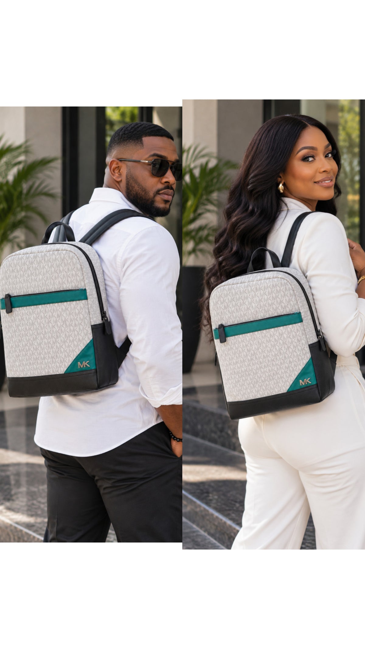 MICHAEL KORS Monogram Logo Backpack