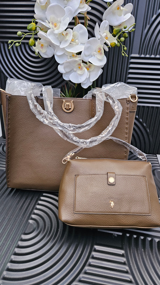 USPA Camel Brown Bag