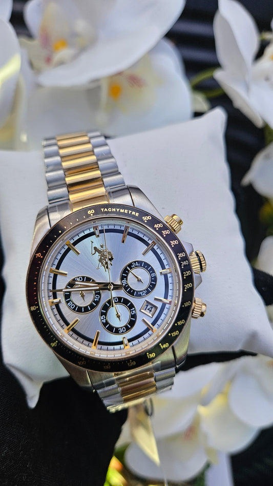 US Polo dual bracelet watch