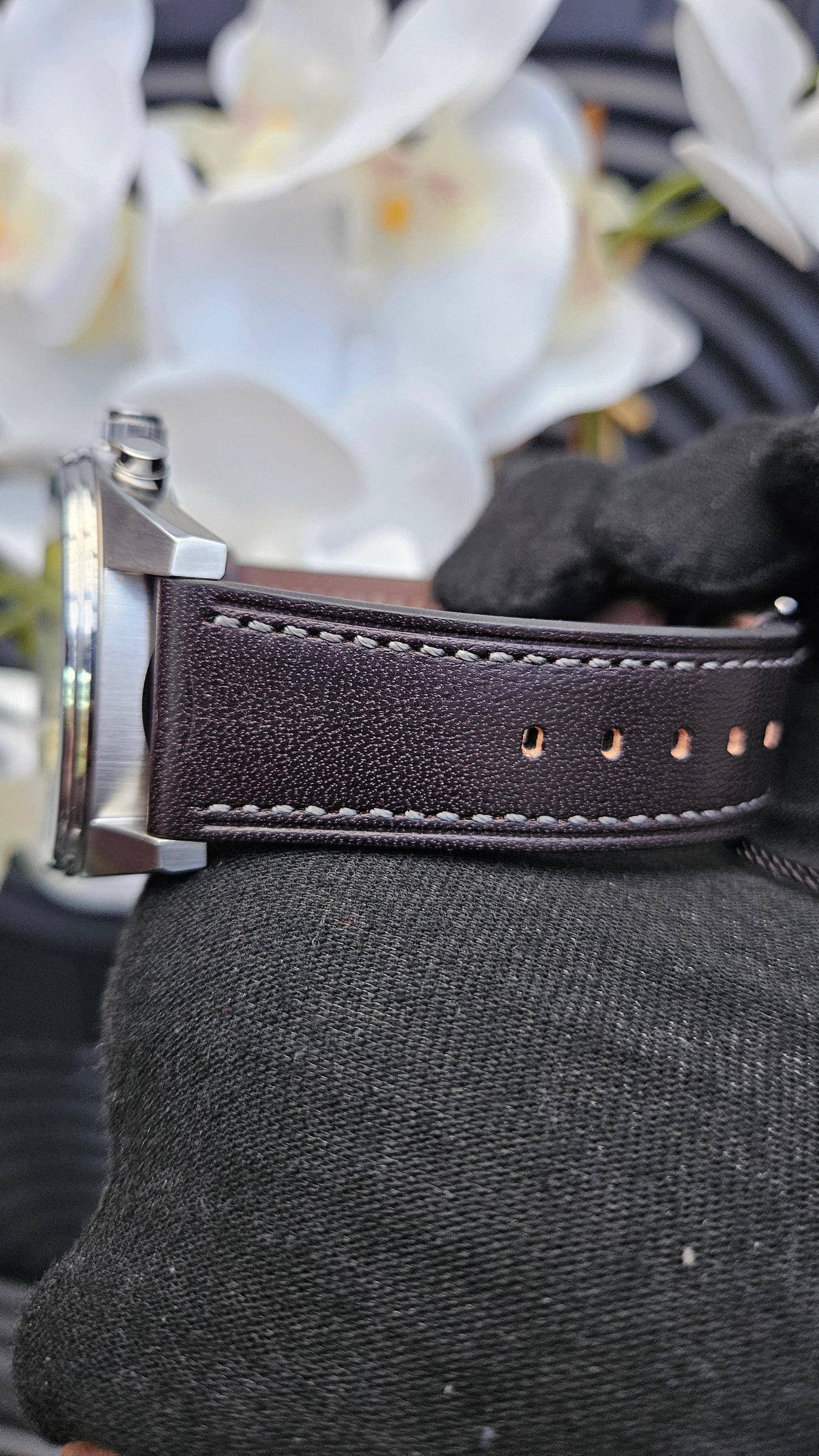 H.B Mens Leather Watch