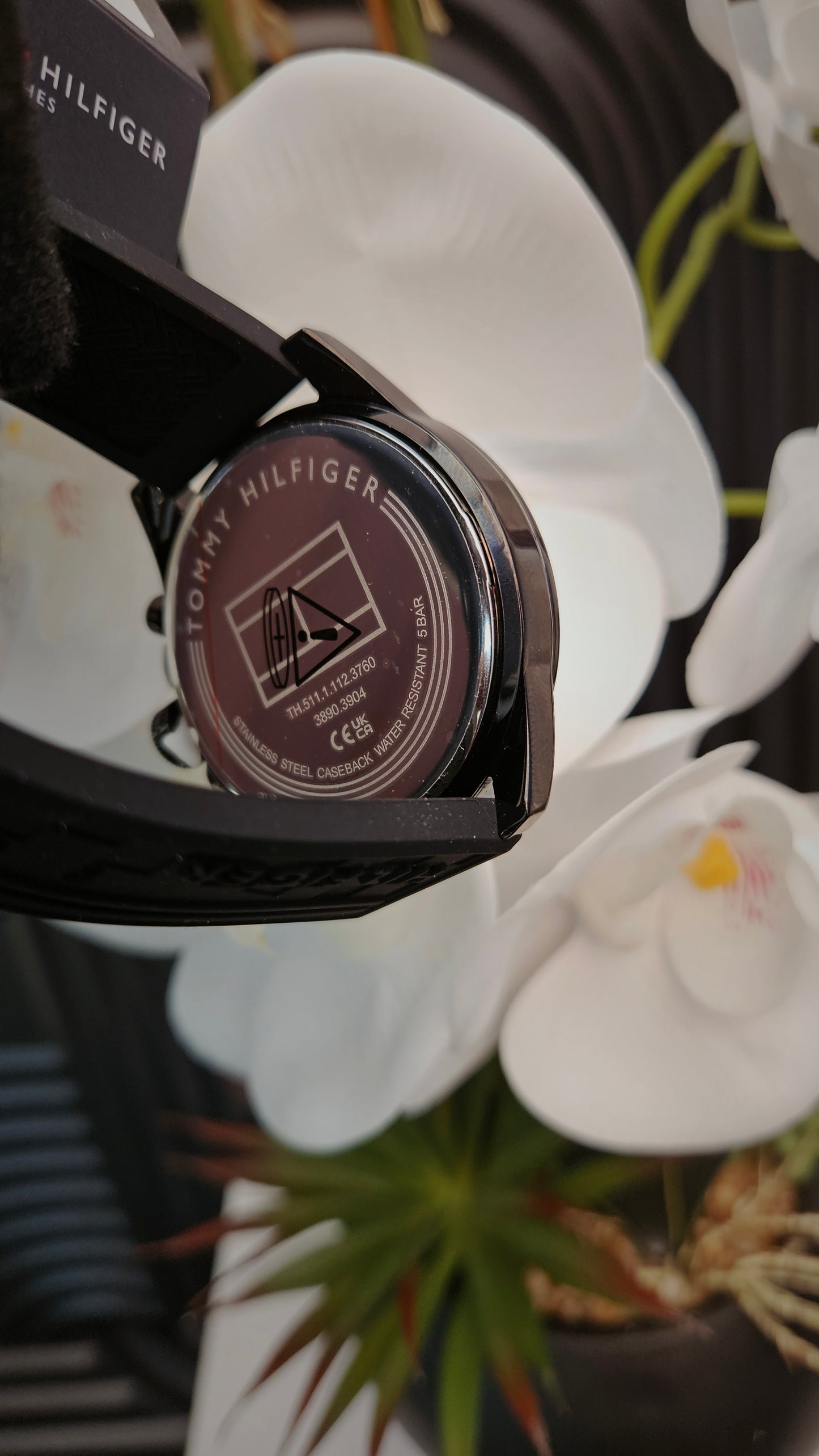 Tommy Hilfiger Black Tone Silicone Strap Watch - Authentic Retail Product