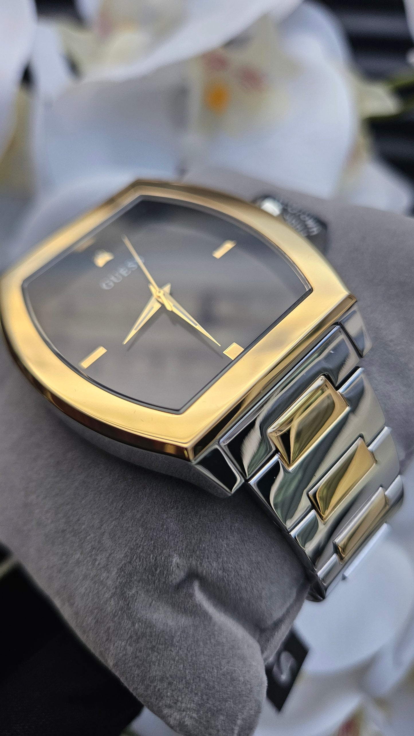 Guess Dual Tone Bracelet Watch
