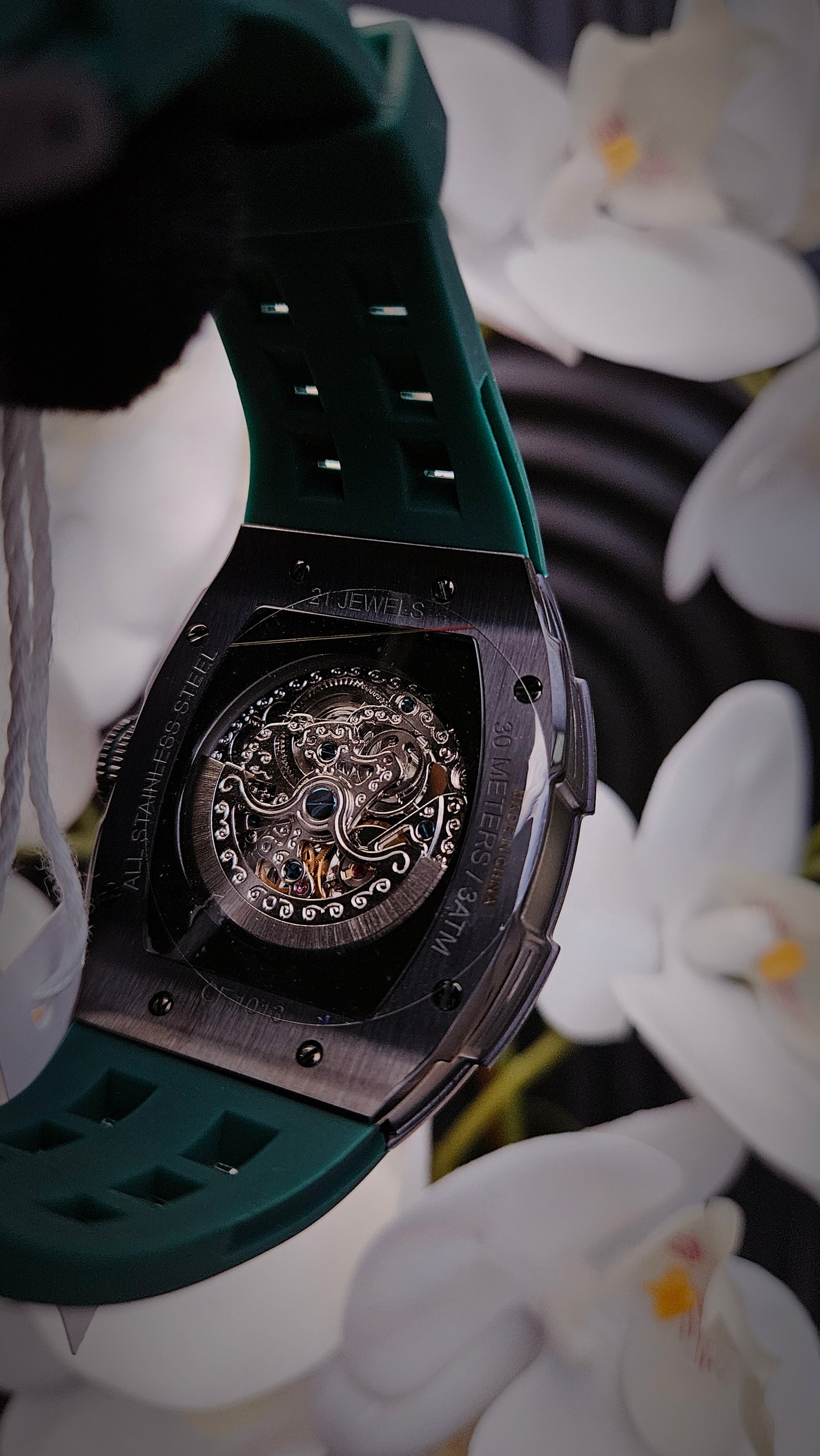 P.C Black & Green Automatic Watch for Men
