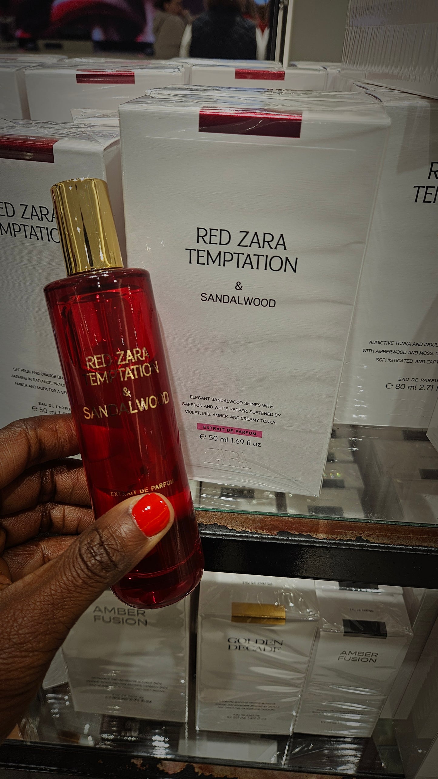 Red Temptation & Sandalwood Perfume - Authentic Retail Product