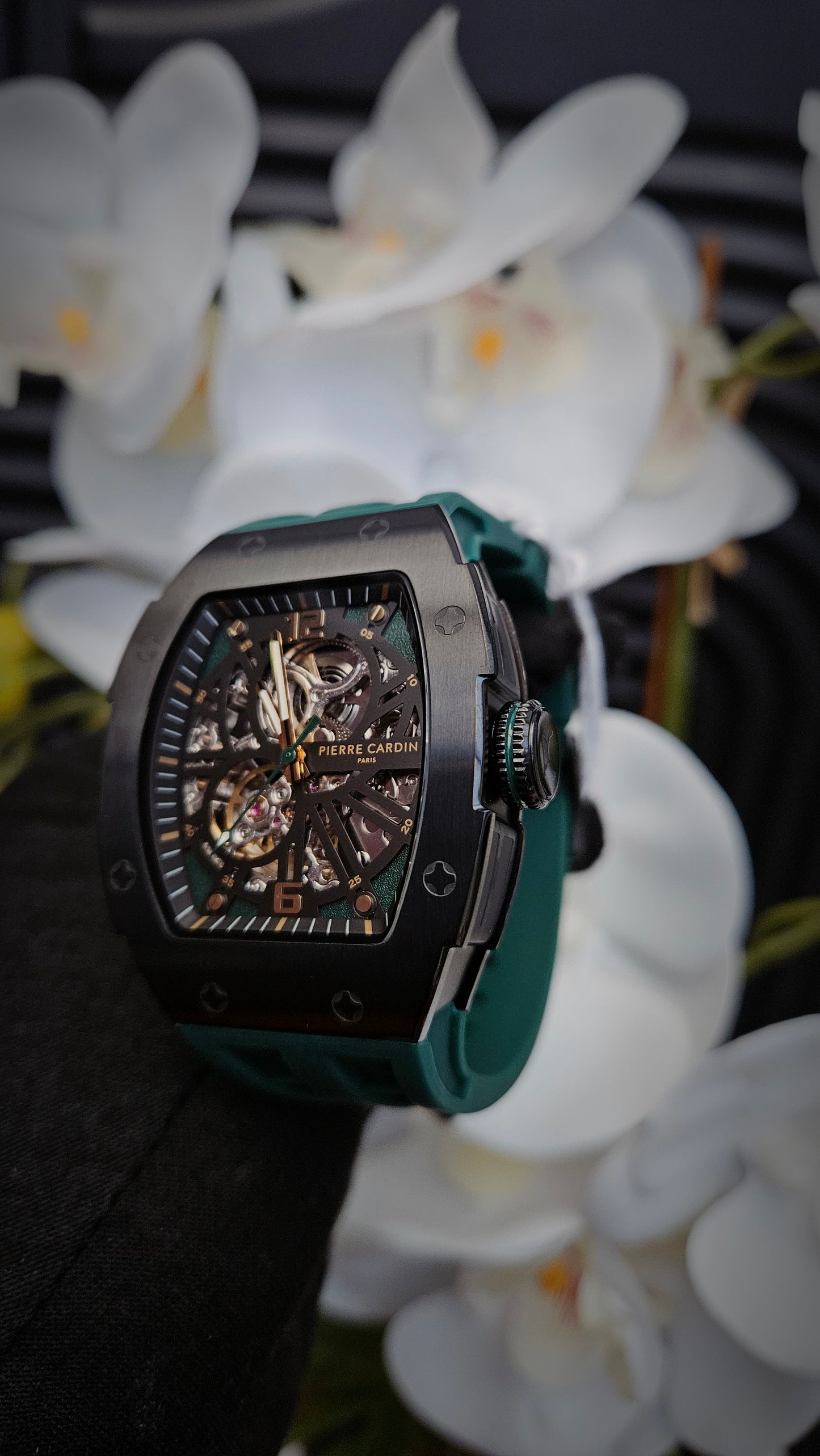 P.C Black & Green Automatic Watch for Men