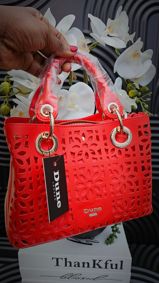Dune Red Cut Out Crossbody Bag - Authentic Retail Product