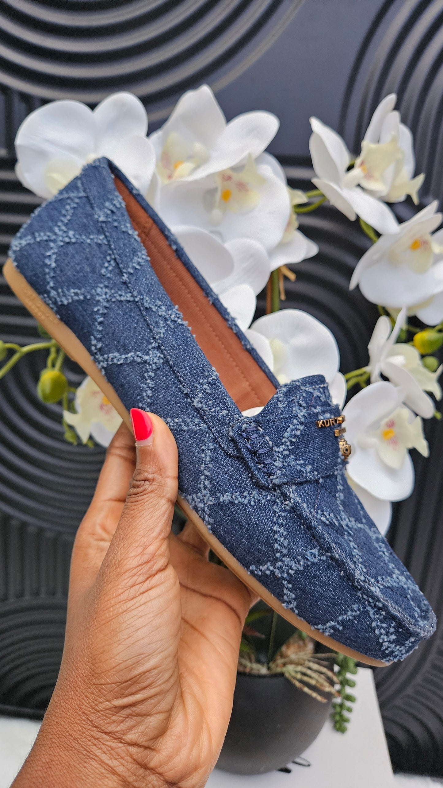 Kurt Geiger KG Denim Loafers for Ladies