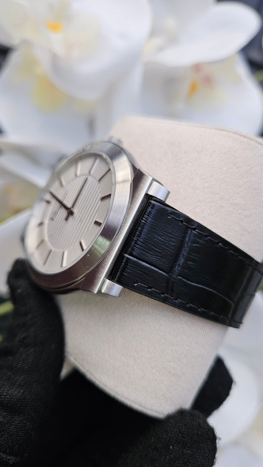 Black Leather Men's Watch - Authentic Retail Product