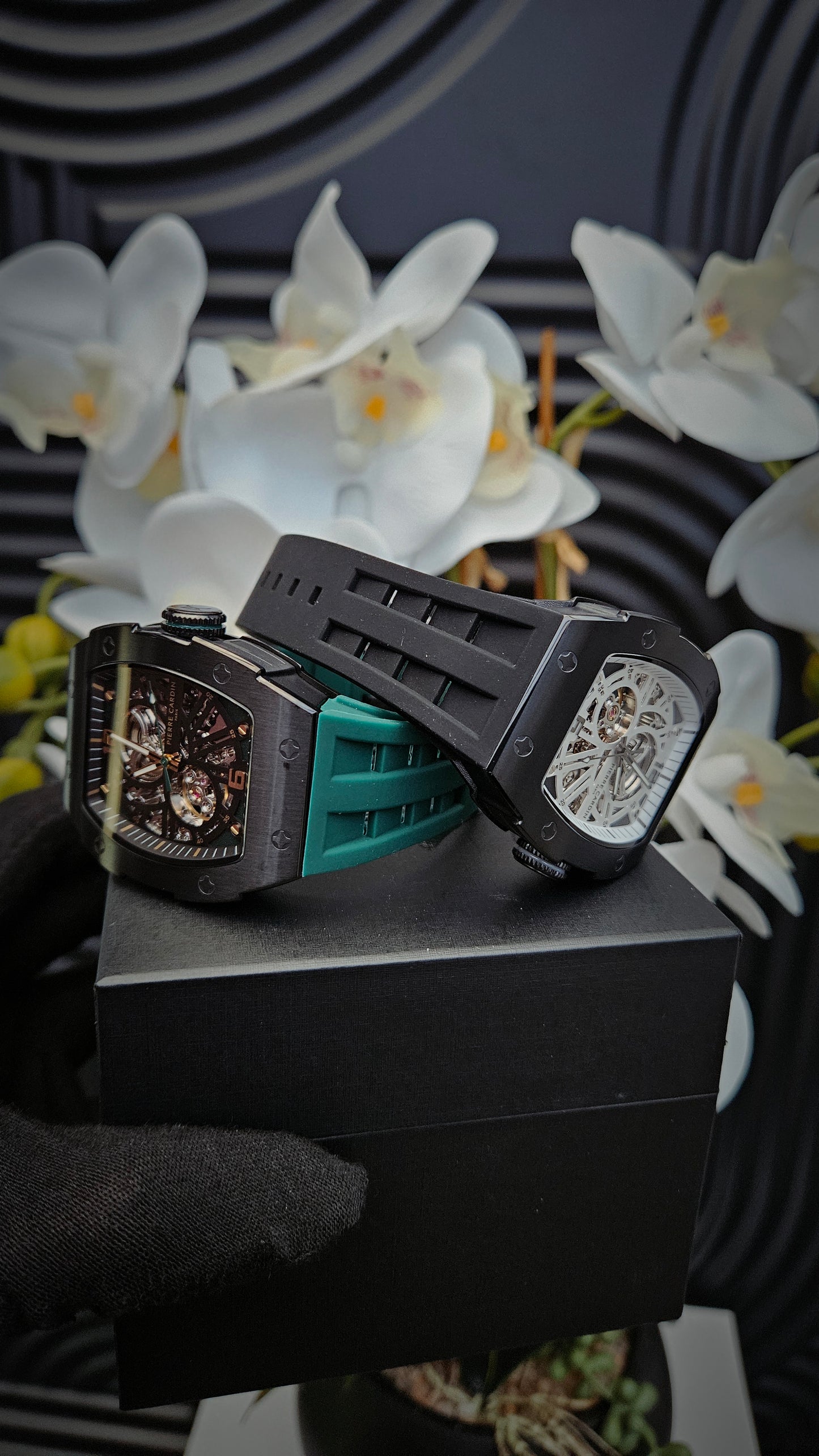 P.C Black & Green Automatic Watch for Men
