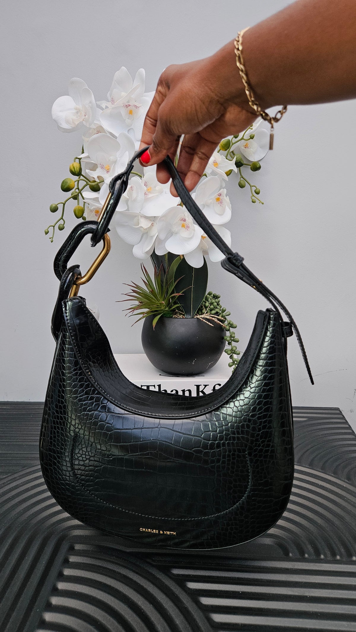 Charles & Keith Chain Link Shoulder Bag