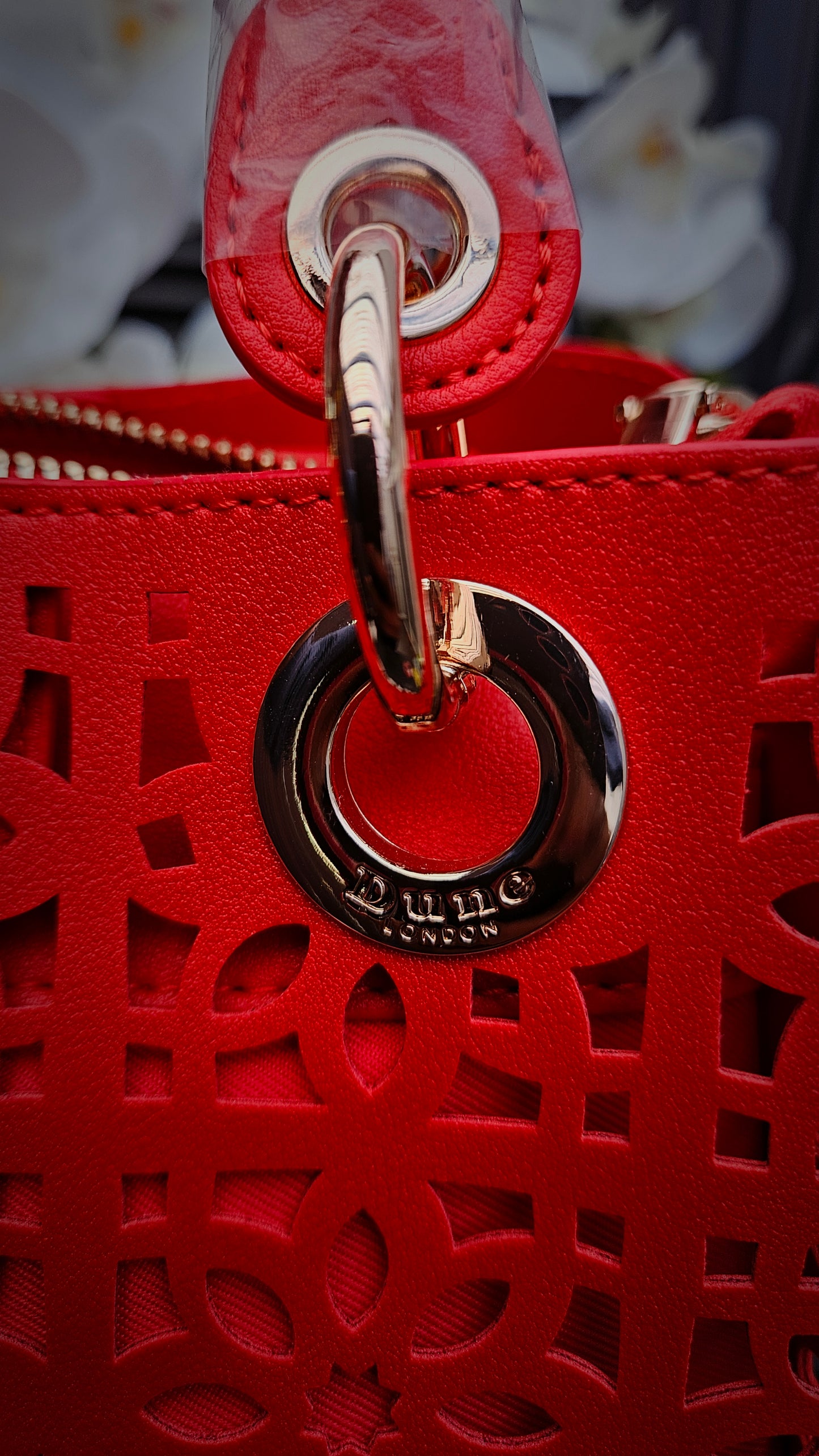 Dune Red Cut Out Crossbody Bag - Authentic Retail Product